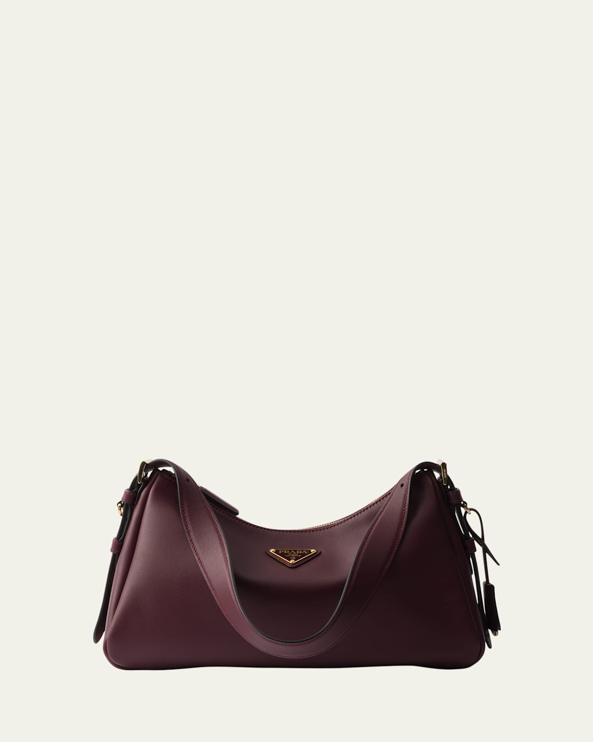 Medium Aimee Zip Leather Shoulder Bag