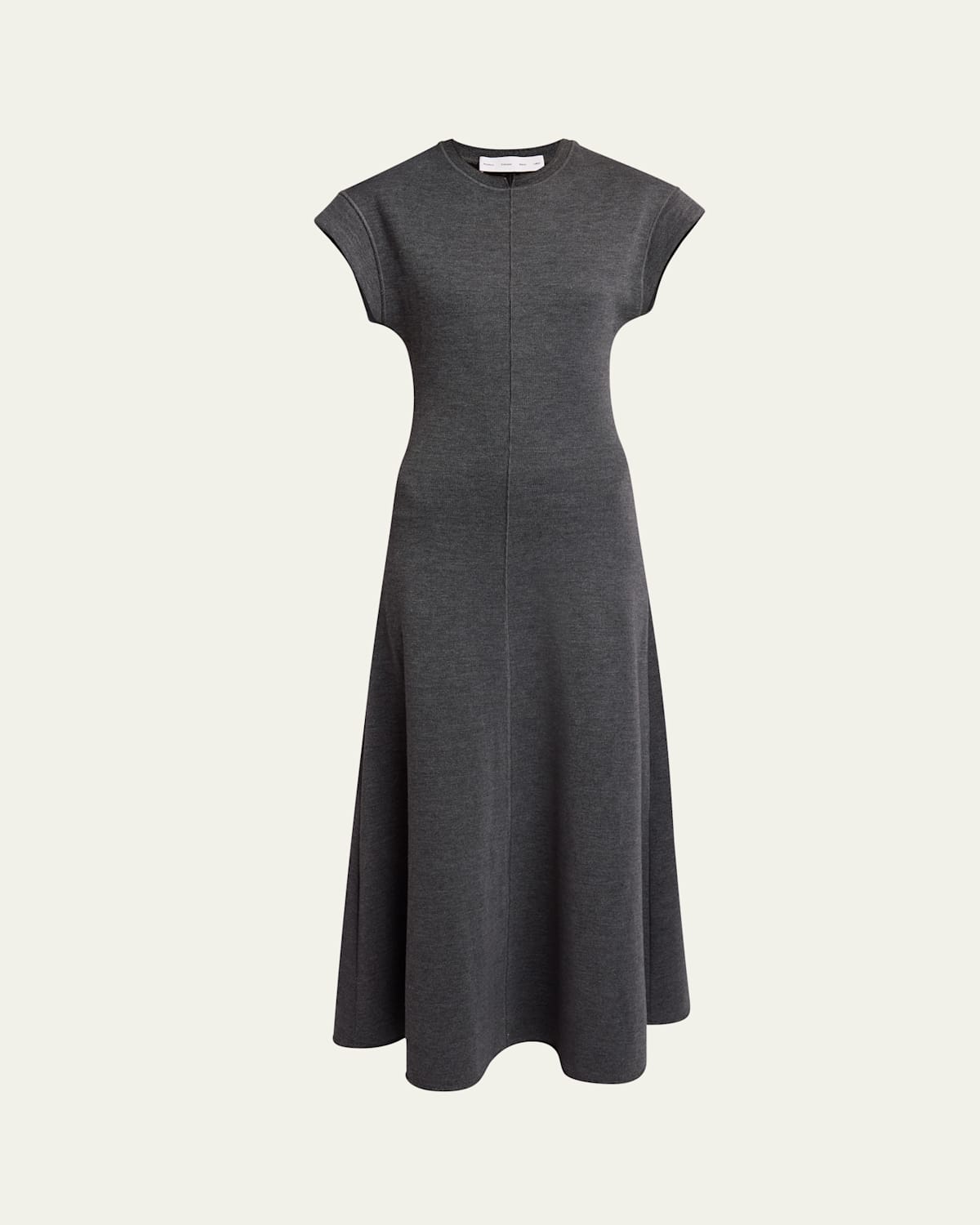 Melaine Short-Sleeve Souffle Cotton-Blend Midi Dress