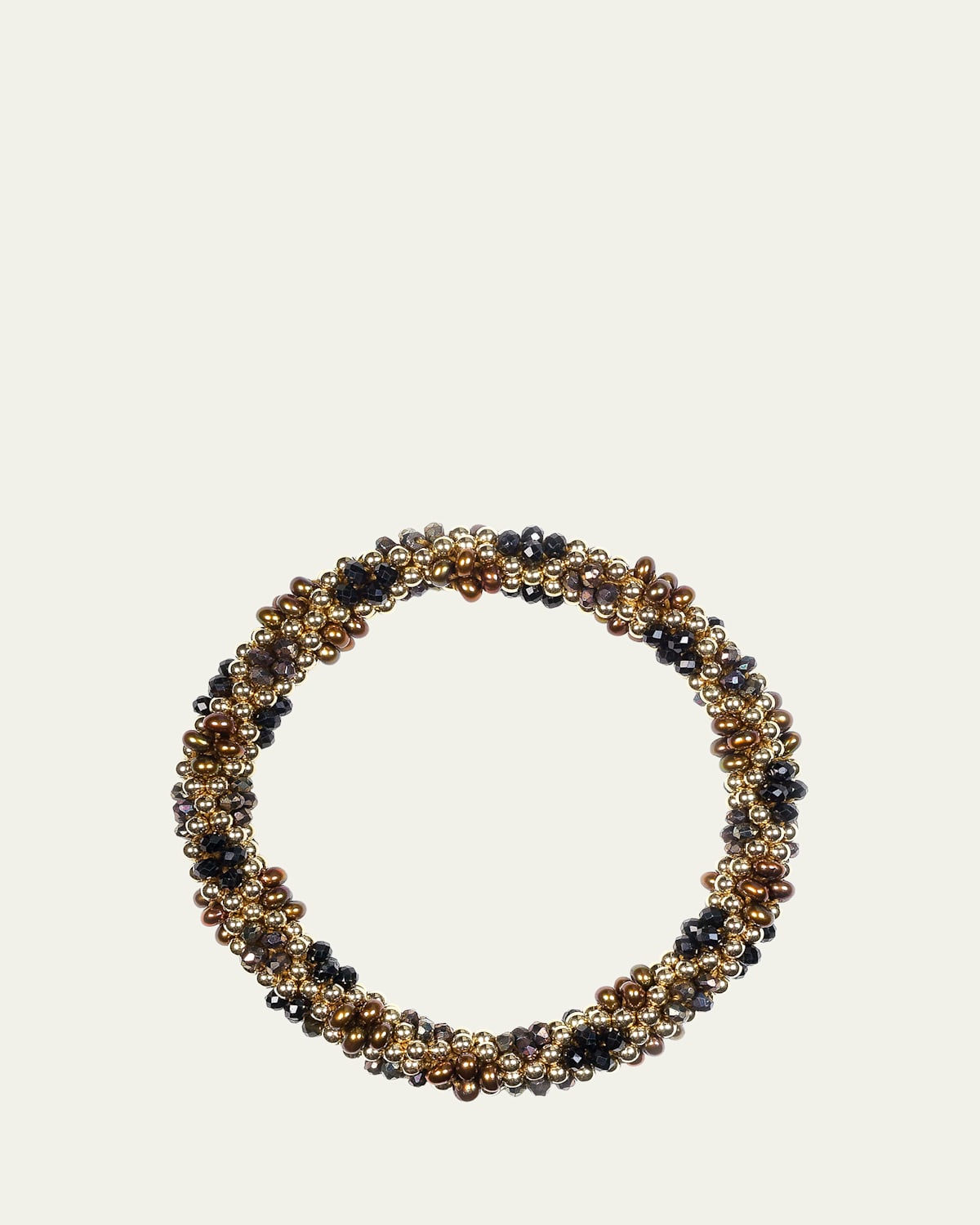 Meredith Frederick 14K Yellow Gold Zircon, Spinel and Brown Pearl Sophia Bracelet