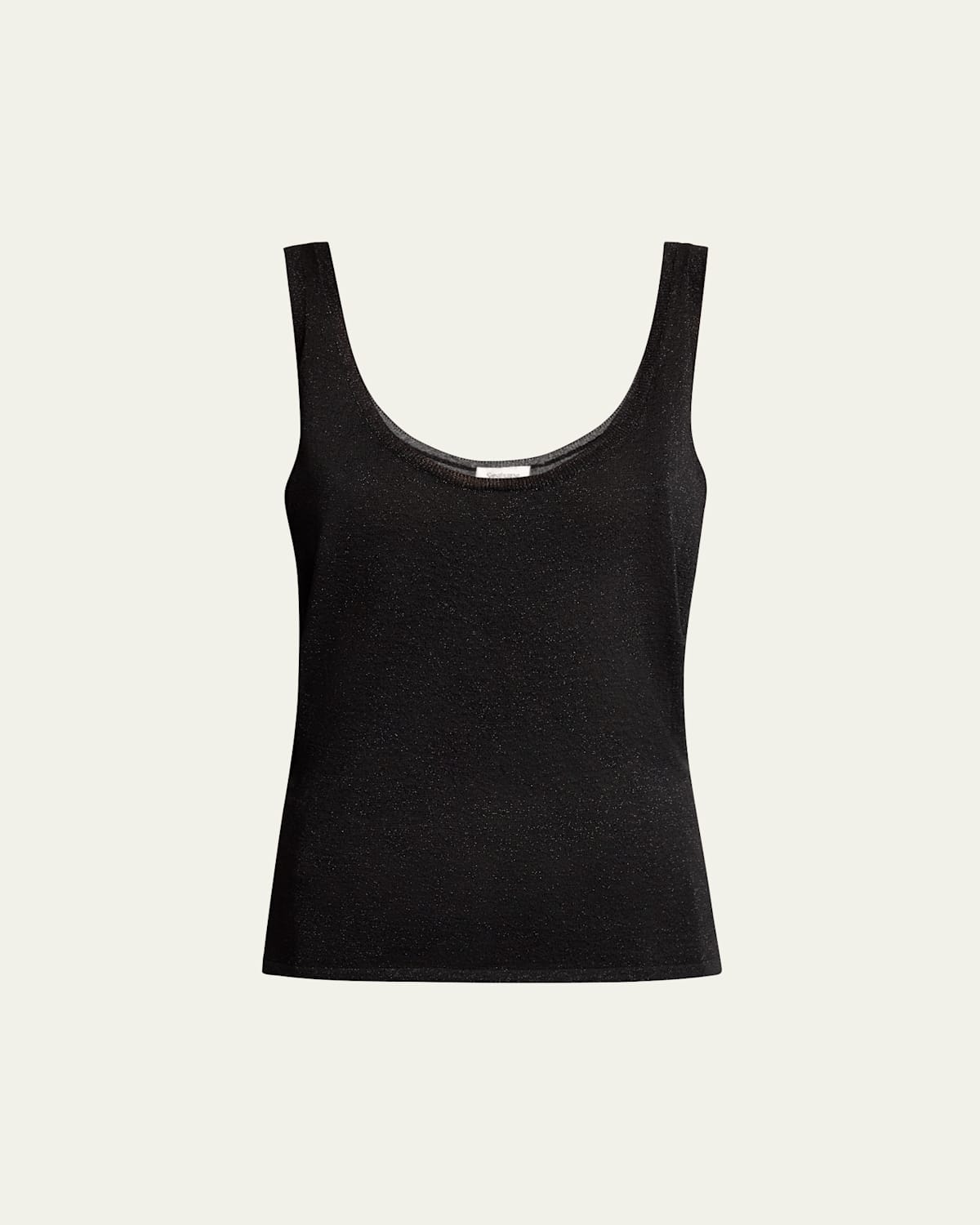 Metallic Knit Sleeveless Tank Top