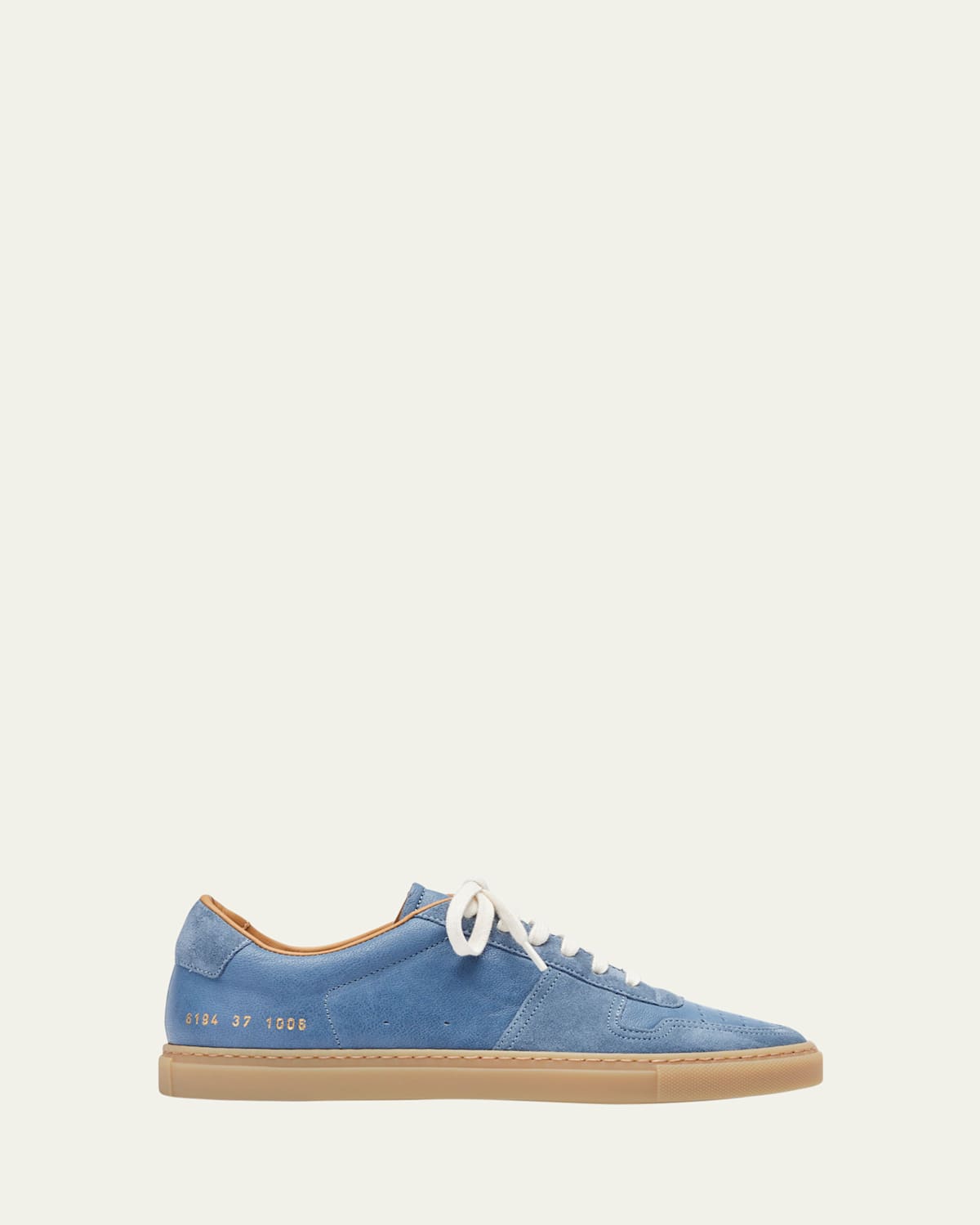 Common Projects Bball Duo Slim Suede Sneakers In Blue