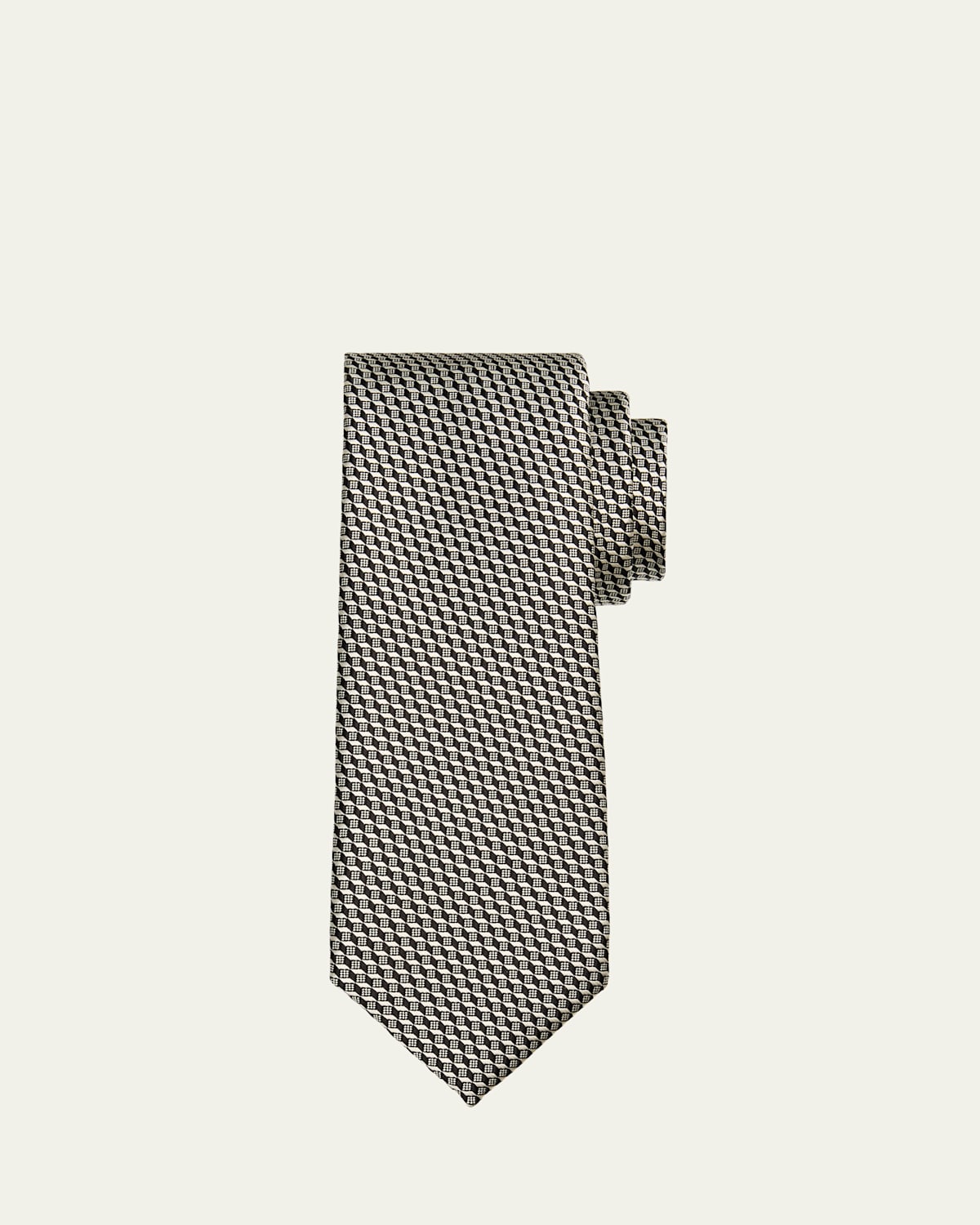 TOM FORD Men's Geometric Mulberry Silk Tie