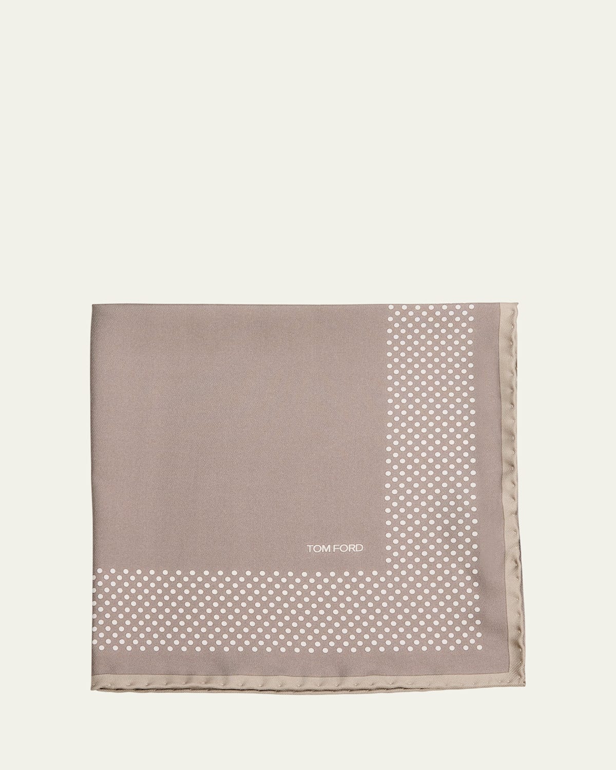 TOM FORD Men's Polka Dot Mulberry Silk Pocket Square