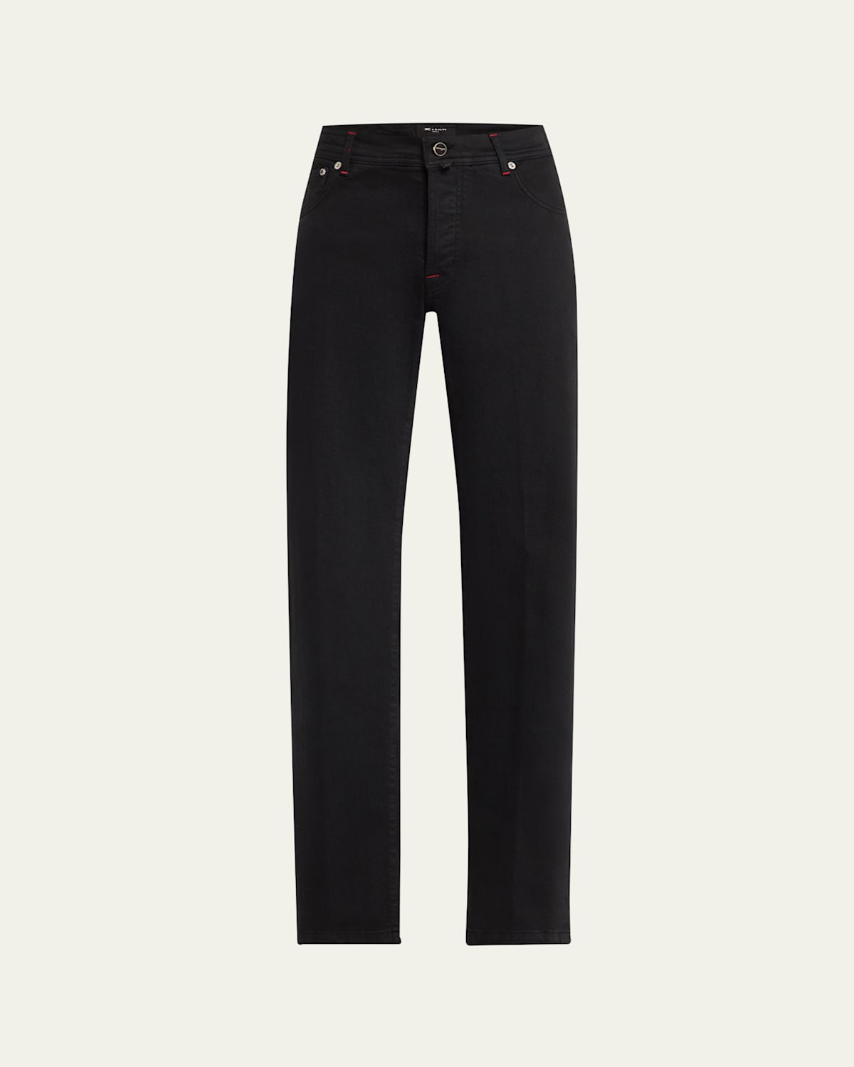 KITON MEN'S KURABO SLIM FIVE-POCKET PANTS 