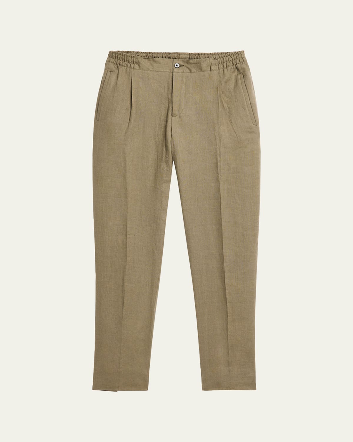 KITON MEN'S SASHA WOOL PLEATED STRETCH PANTS 