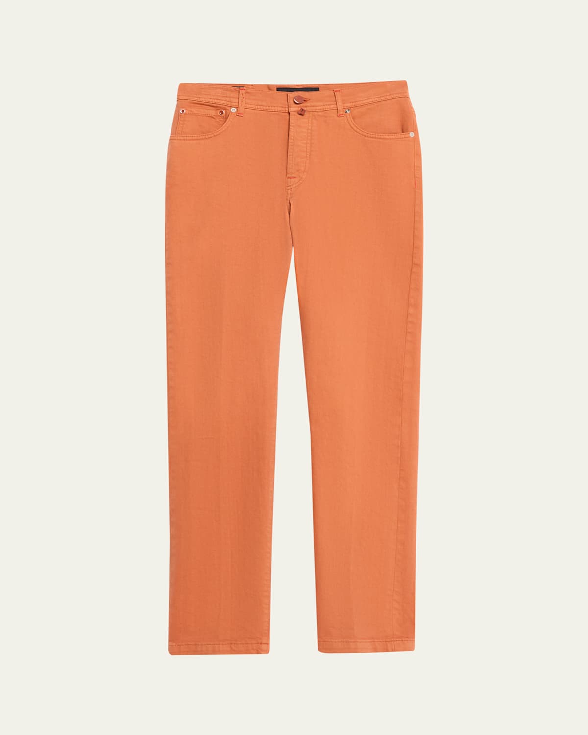 KITON MEN'S KURABO SLIM FIVE-POCKET PANTS 