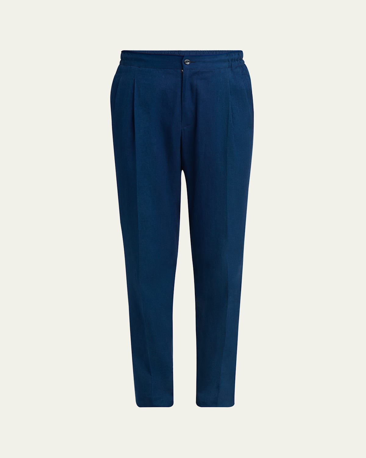 KITON MEN'S SASHA WOOL PLEATED STRETCH PANTS 
