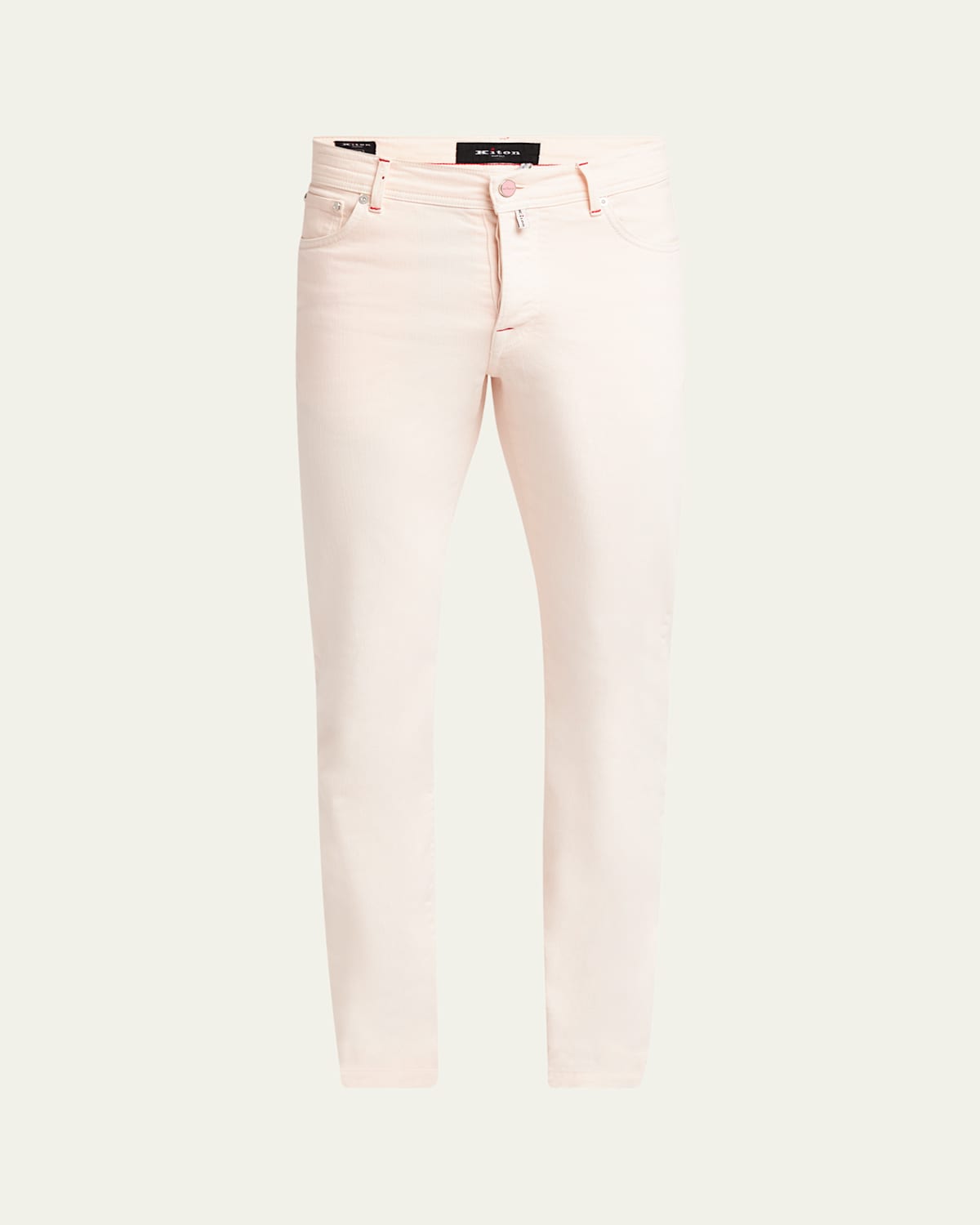 KITON MEN'S KURABO SLIM-FIT STRETCH FIVE-POCKET PANTS 