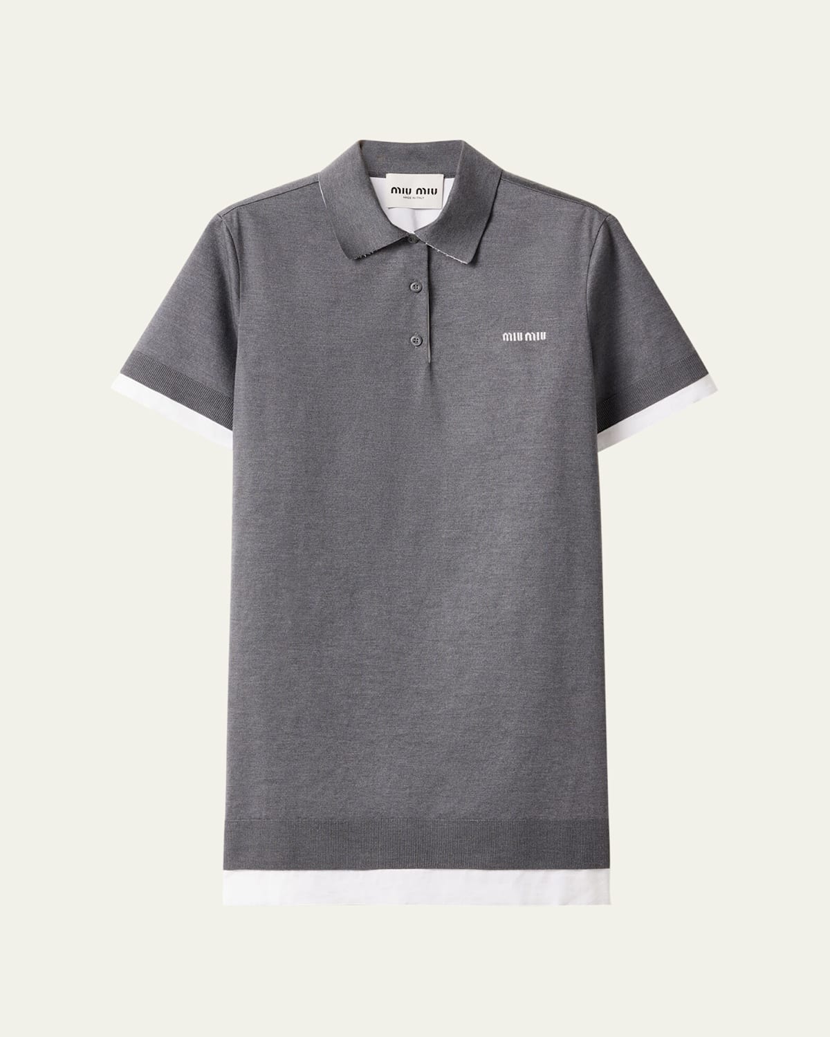 Short-Sleeve Mini Polo Dress