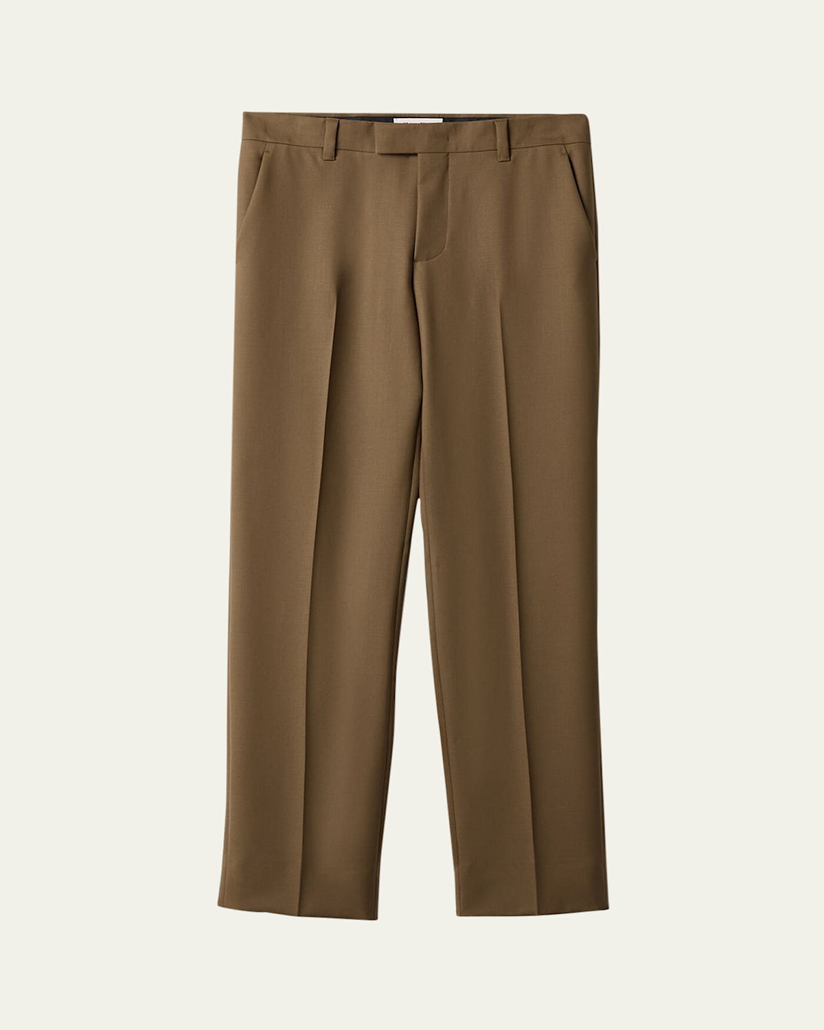 Straight Leg Wool Pants