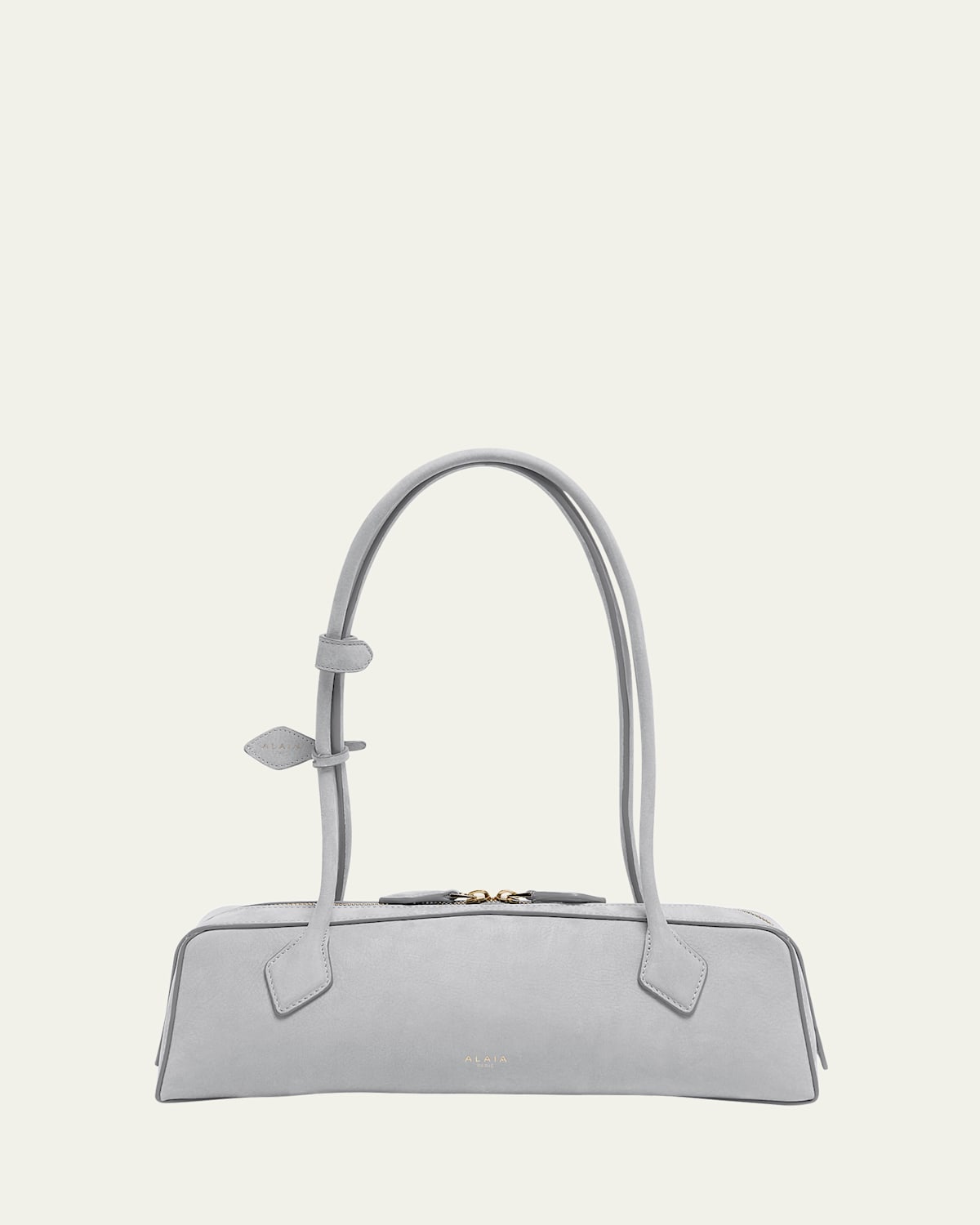 Alaïa Le Teckel Medium Suede Shoulder Bag