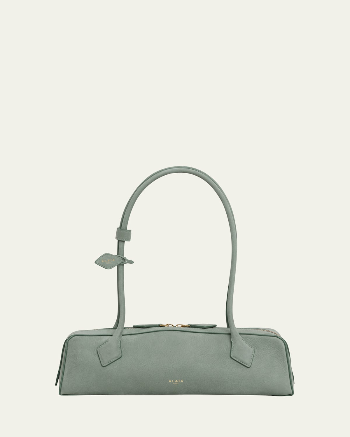 Alaïa Le Teckel Medium Suede Shoulder Bag