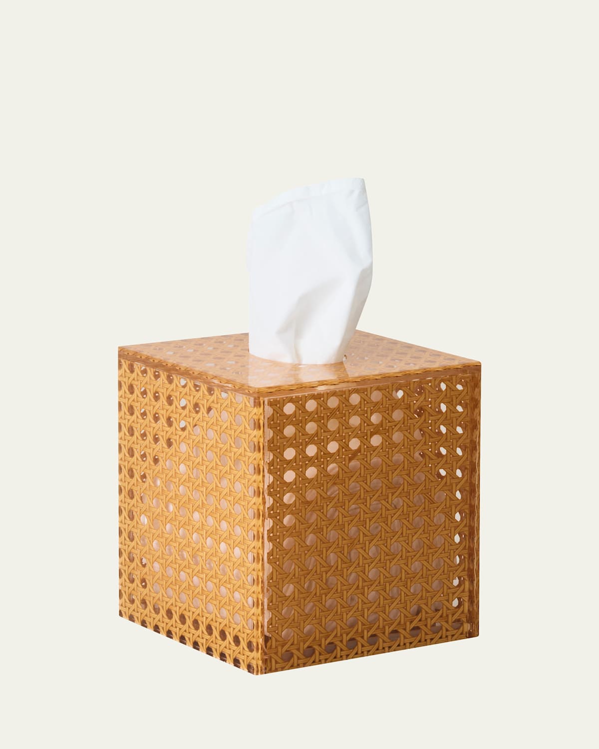 Kim Seybert Reed Tissue Box, Natural In Natural