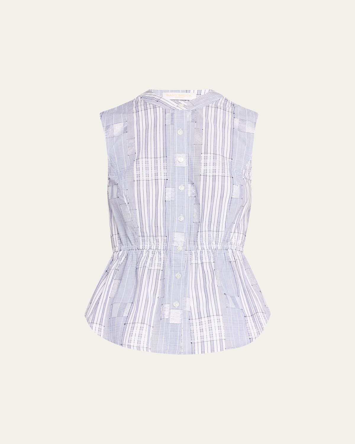 RAMY BROOK KEZIAH SLEEVELESS MIXED MEDIA TOP 