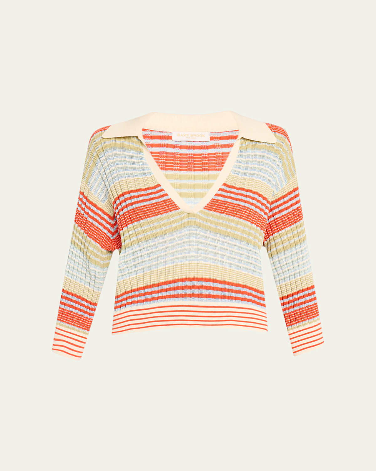 RAMY BROOK STRIPED AZARIA BLOUSE 