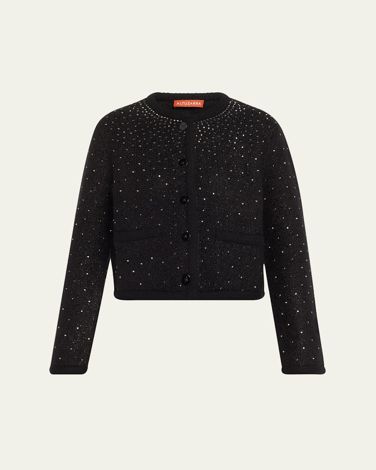 Altuzarra Tina Crystal Studded Jacket In Black