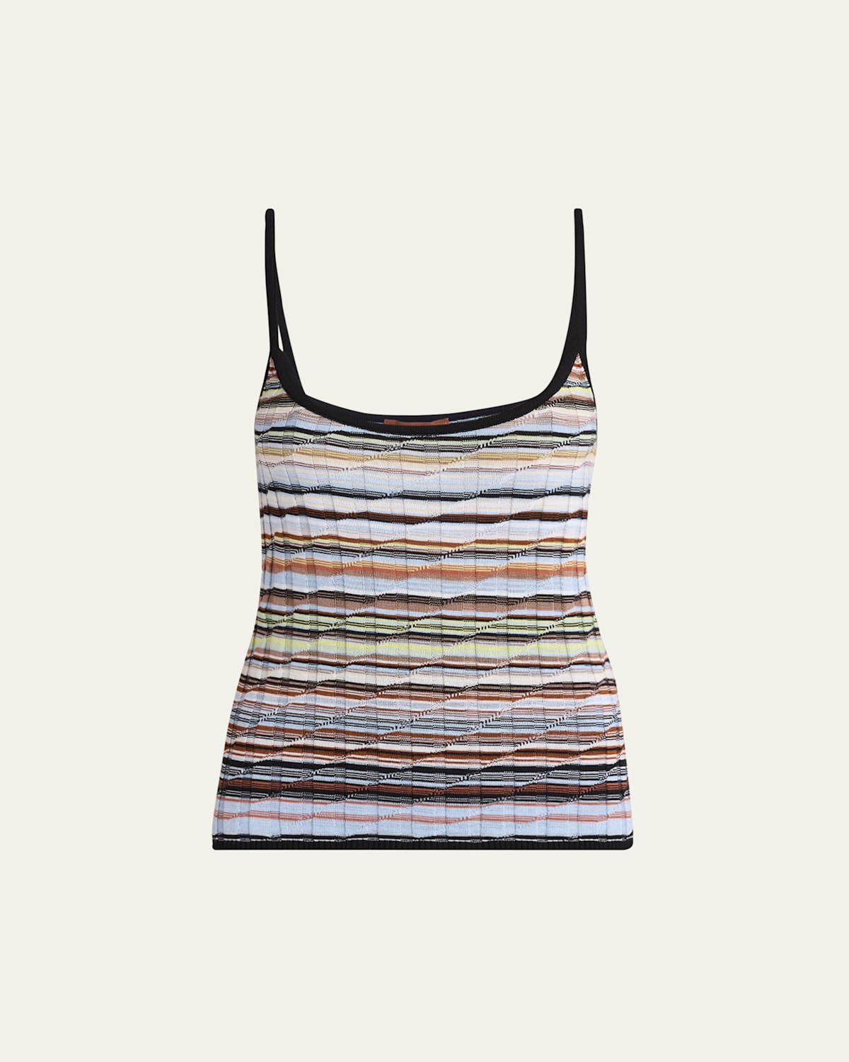 Shop Missoni Tie-dye Tank Top In Sm9m8-multicolor Blu