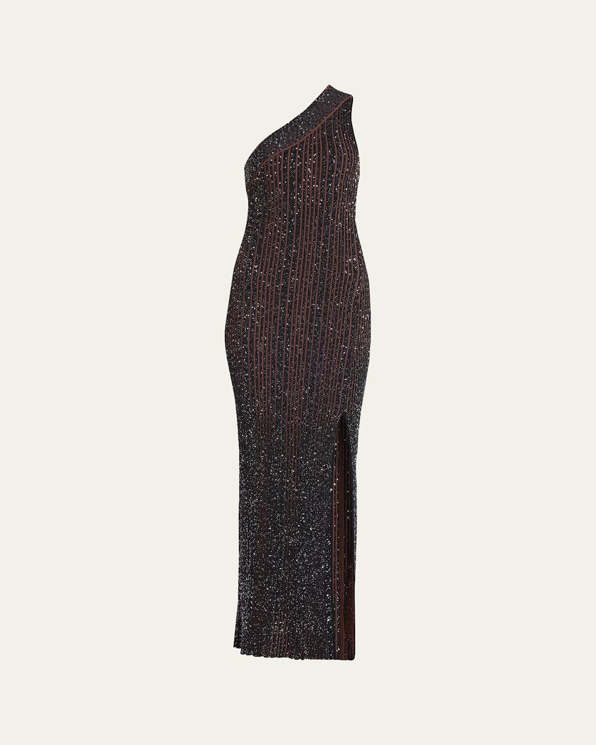 Missoni Viscose Blend Dress With All-over Sequins In S91nt-black And Brow