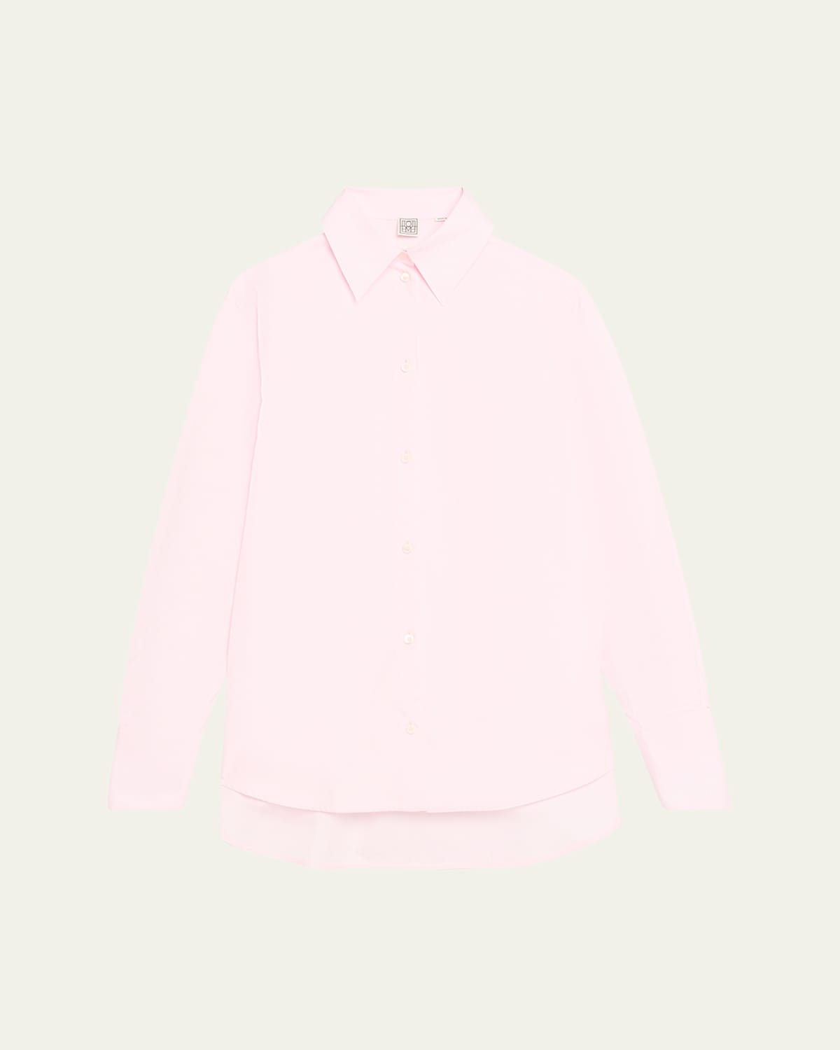 Totême Pink Kimono-sleeve Poplin Shirt In Lightpastel Red