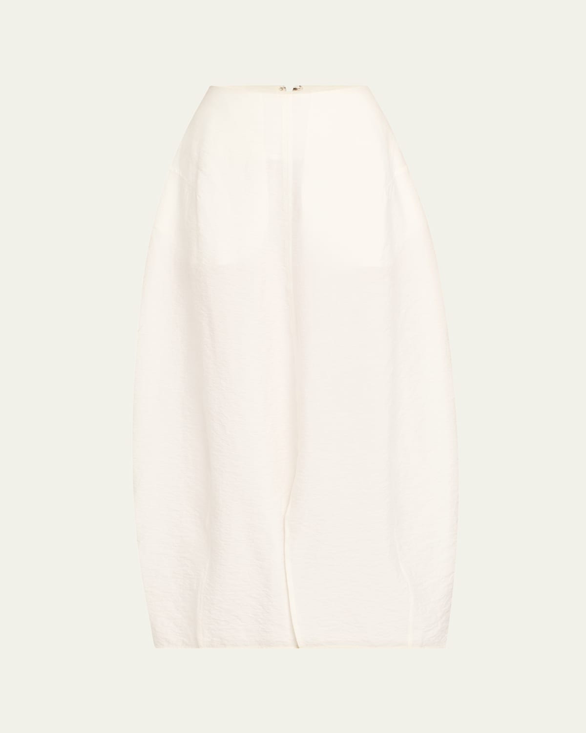 Totême Parachute Silk-blend Maxi Skirt In White