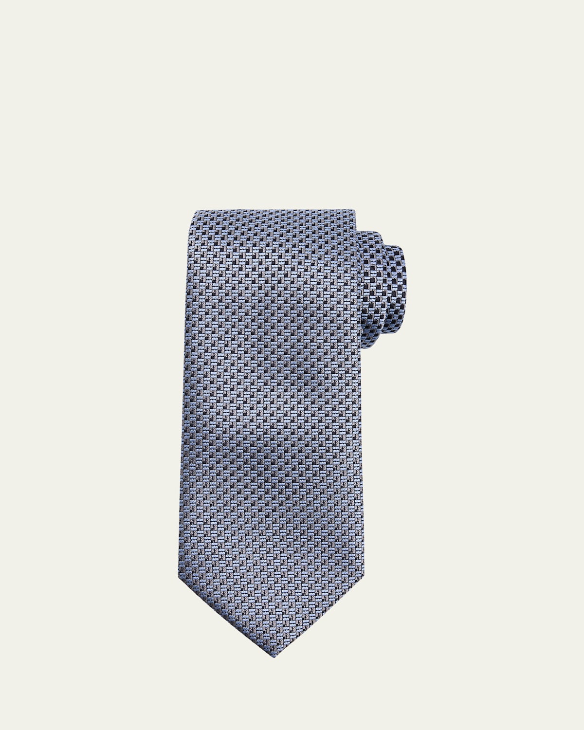 Men's Staggered Box Silk Tie