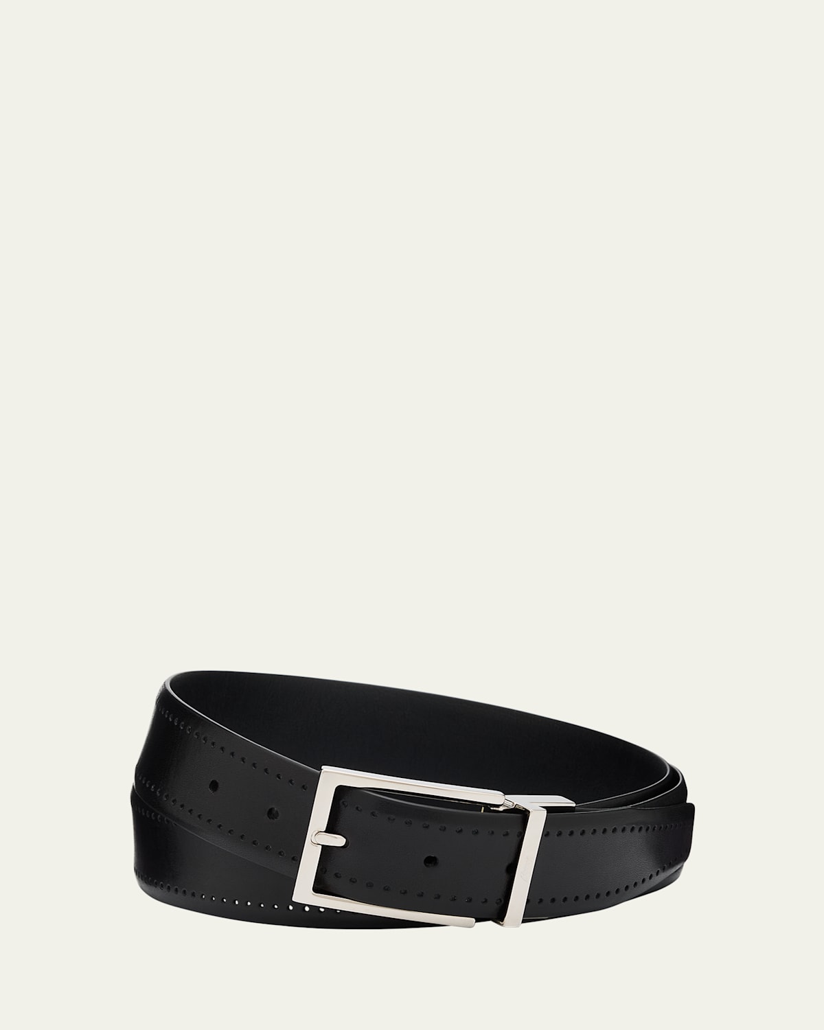 Men's Reversible Burnished Leather Belt