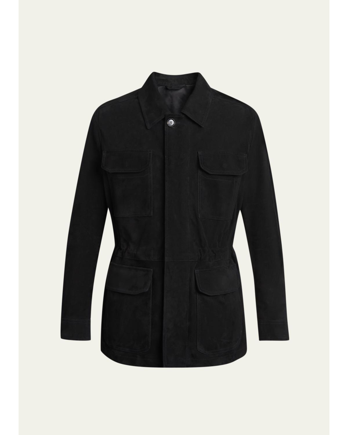 Men'S Suede Field Jacket
