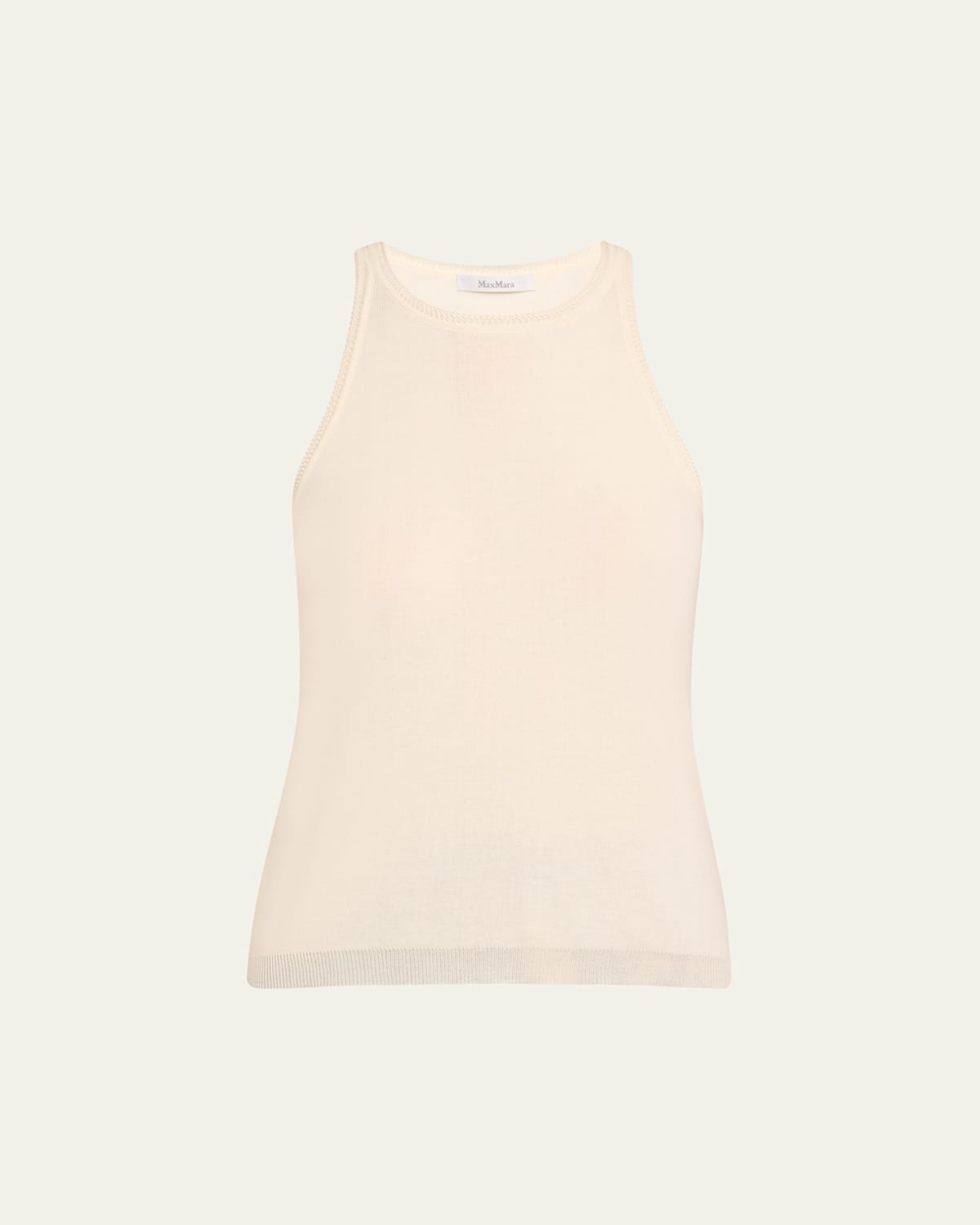 Max Mara Arnes Tank Top In Ivory