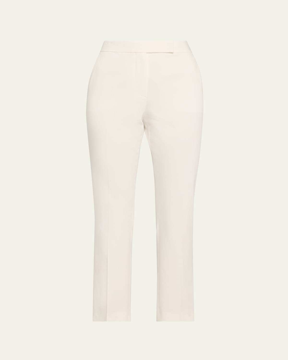 Okra Cropped Cotton Stretch Pants