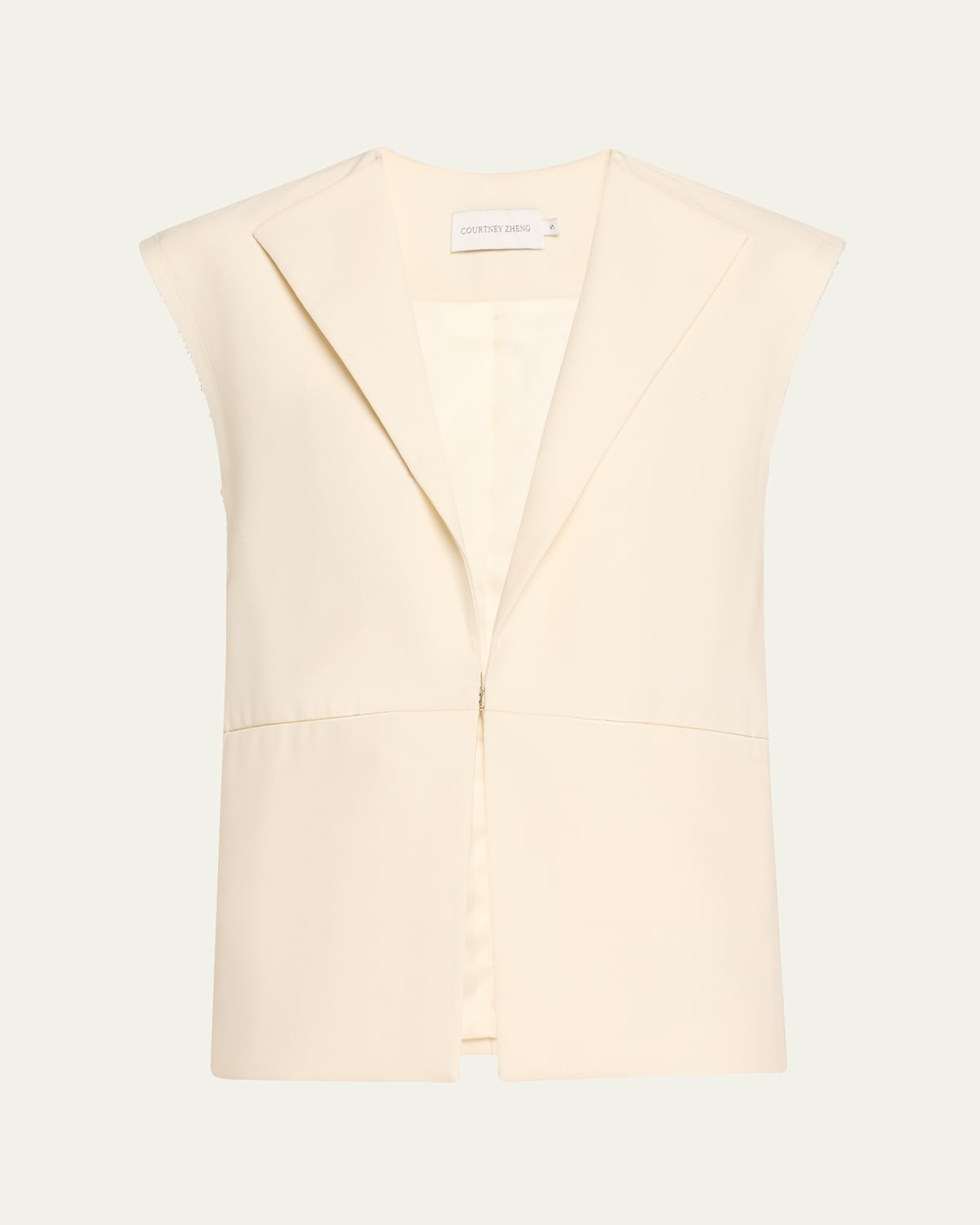 COURTNEY ZHENG RAW EDGE VEST 