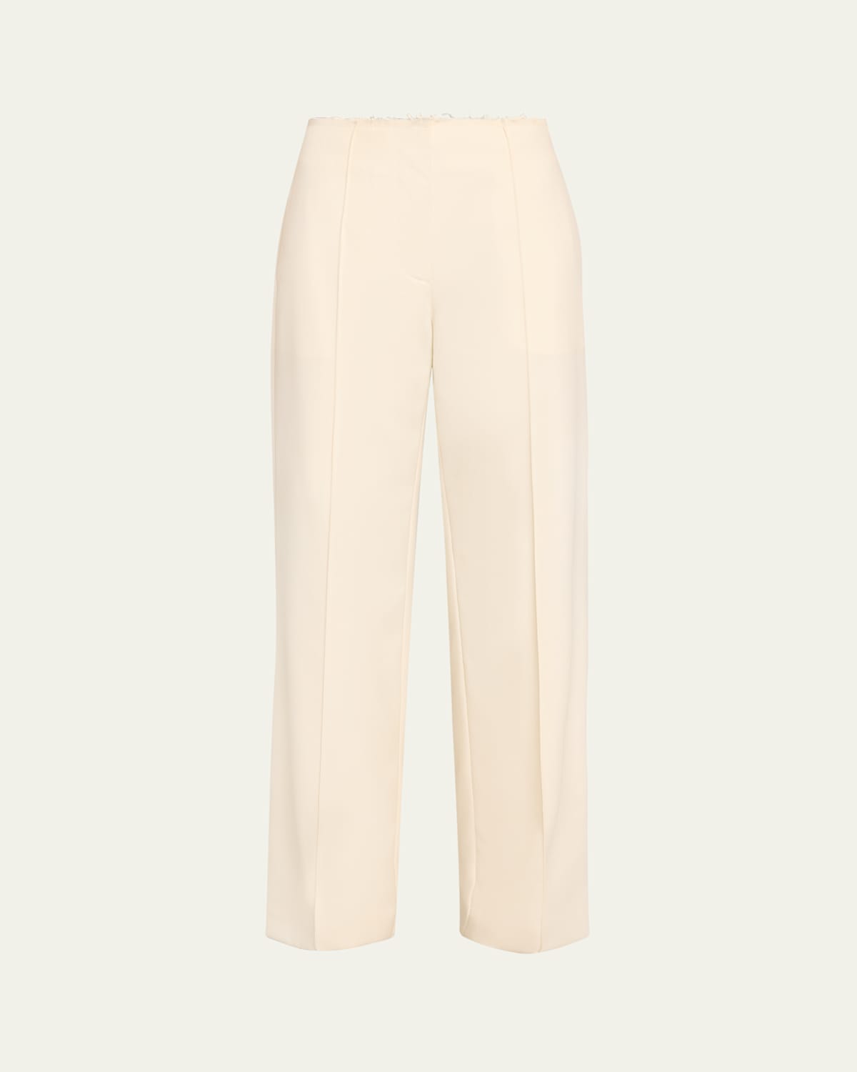 Leon Wool Raw-Edge Pants