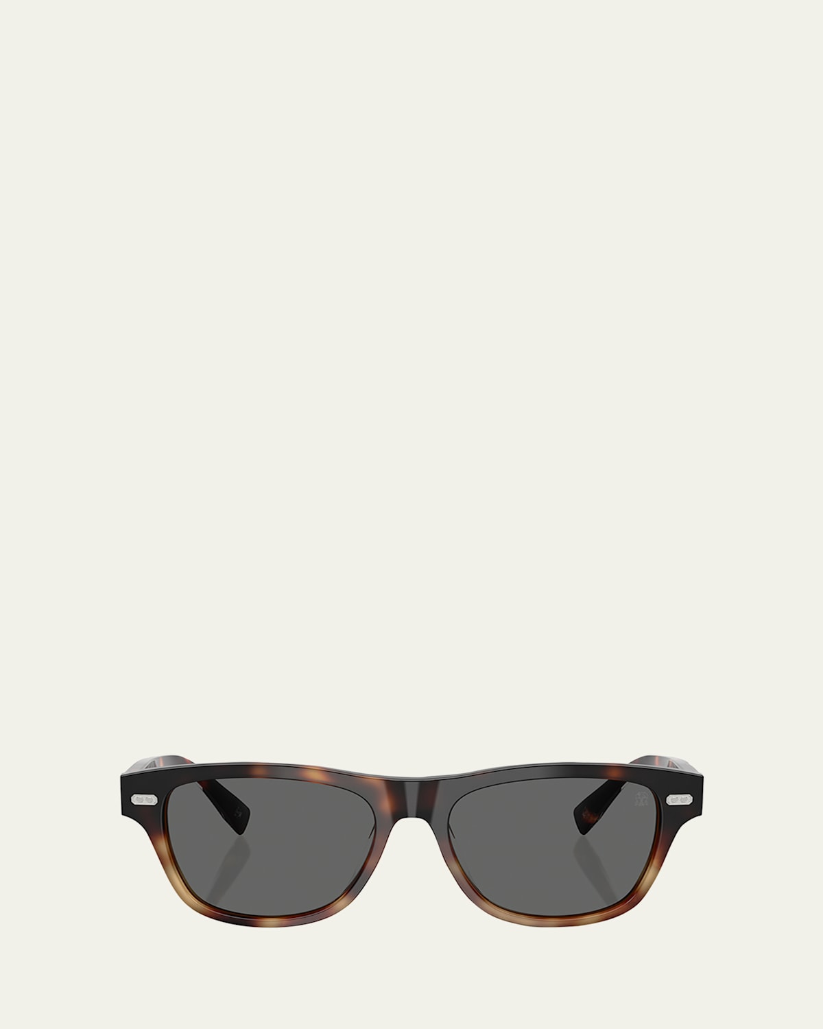 Brunello Cucinelli Men's Bc3005s Rectangular Sunglasses In Havana