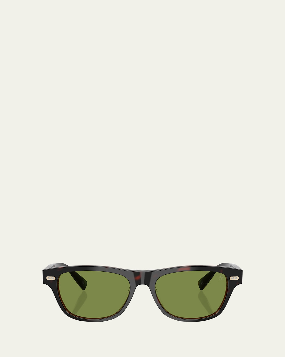 Brunello Cucinelli Men's Bc3005s Rectangular Sunglasses In Green