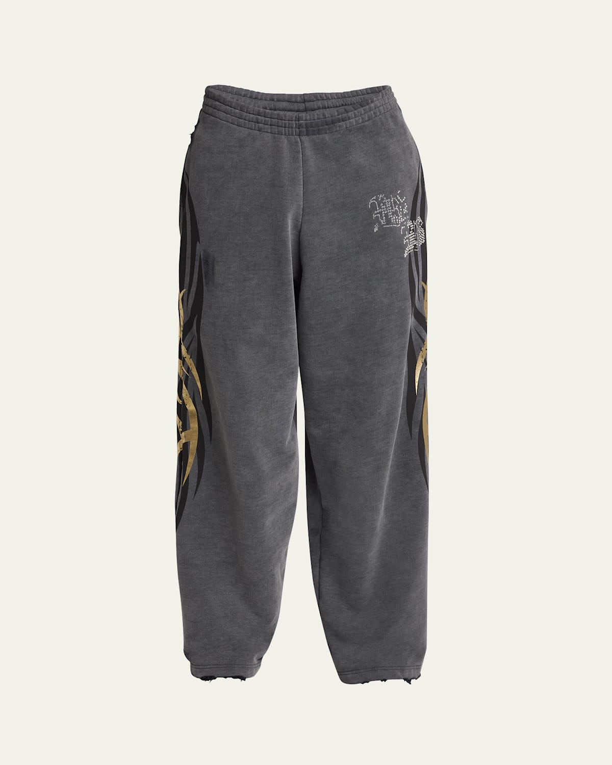 Men's Terry Metallic Tattoo Flare Sweatpants