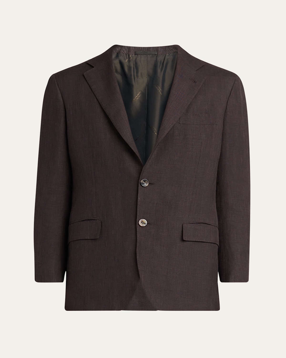 Men's Cashmere-Blend Plaid Suit