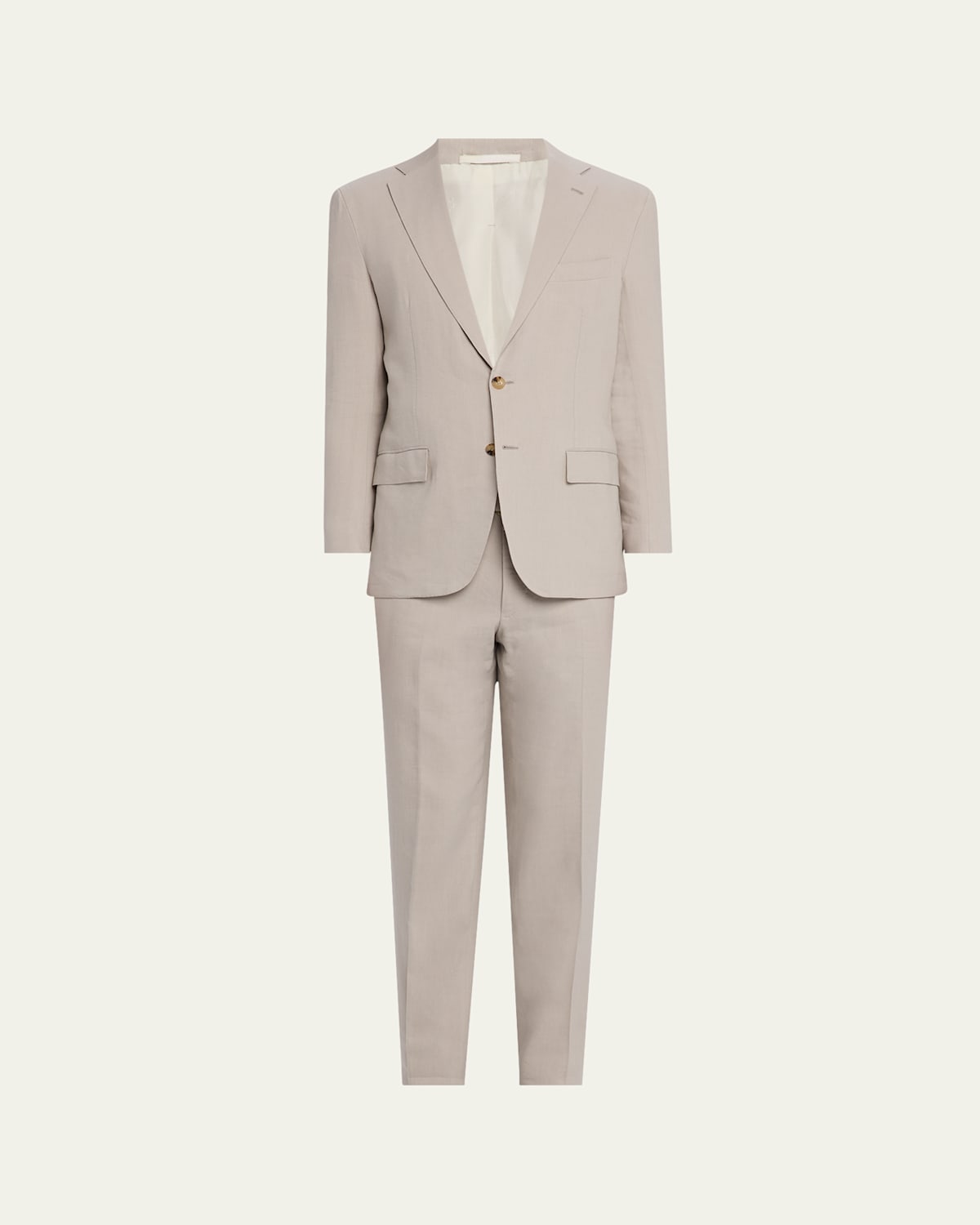 Men's Linen-Wool Solid Suit