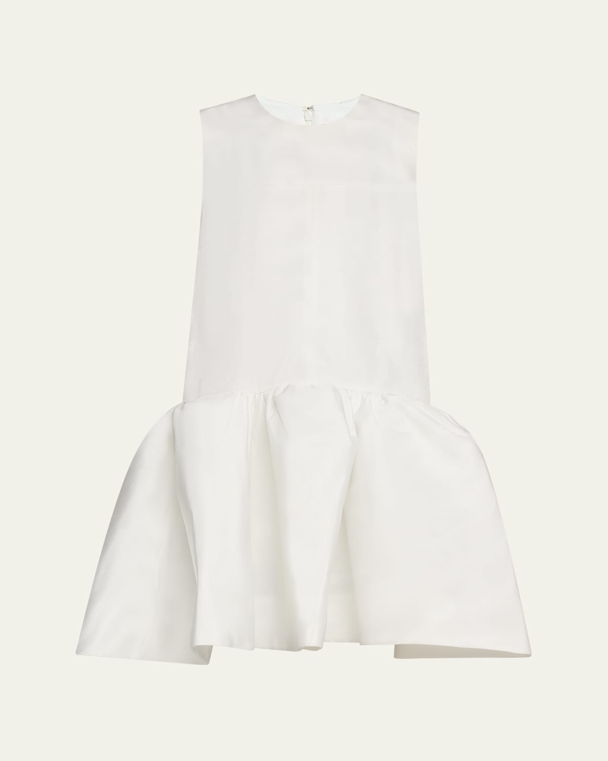 Drop-waist Moire Babydoll Dress