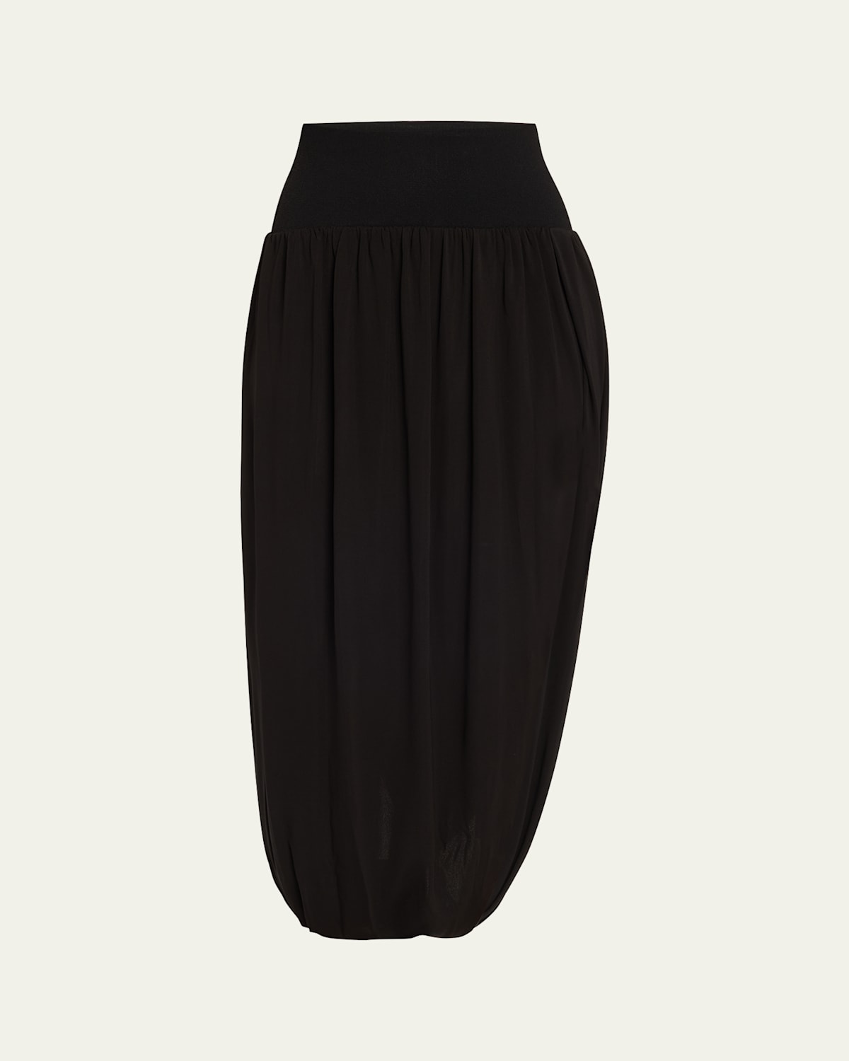 Jordiana Draped Midi Skirt