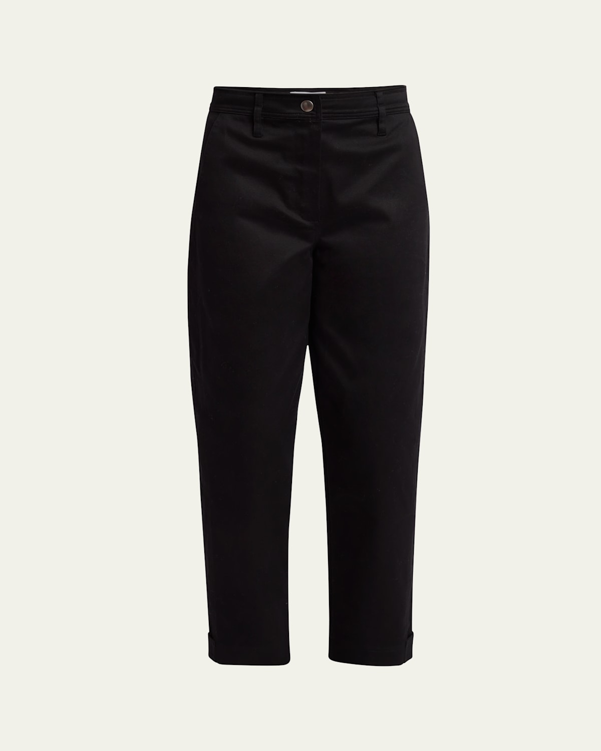 Shop Proenza Schouler White Label Cait Cotton Twill Pants In Black