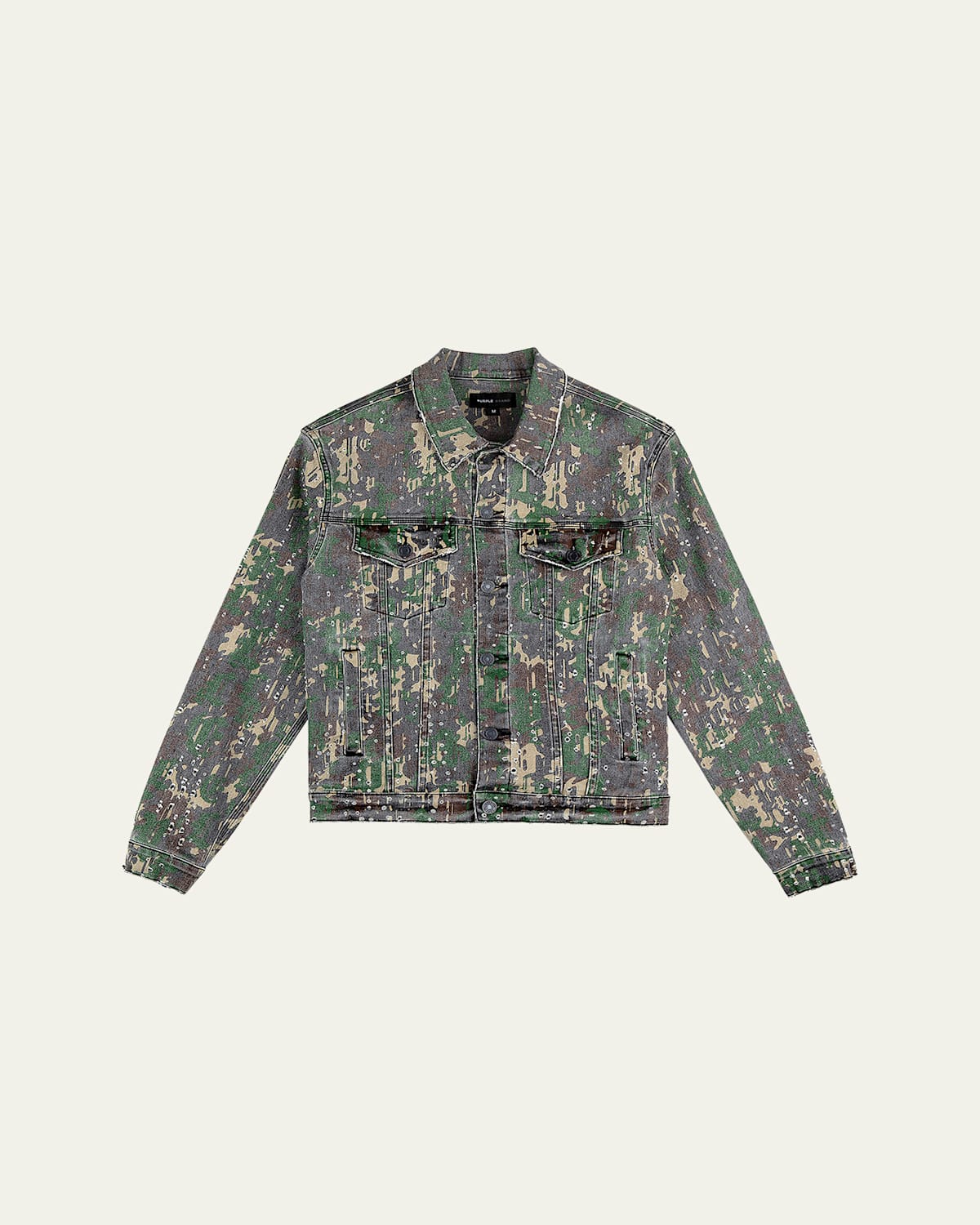 Men's Camo Buckshot Trucker Jacket