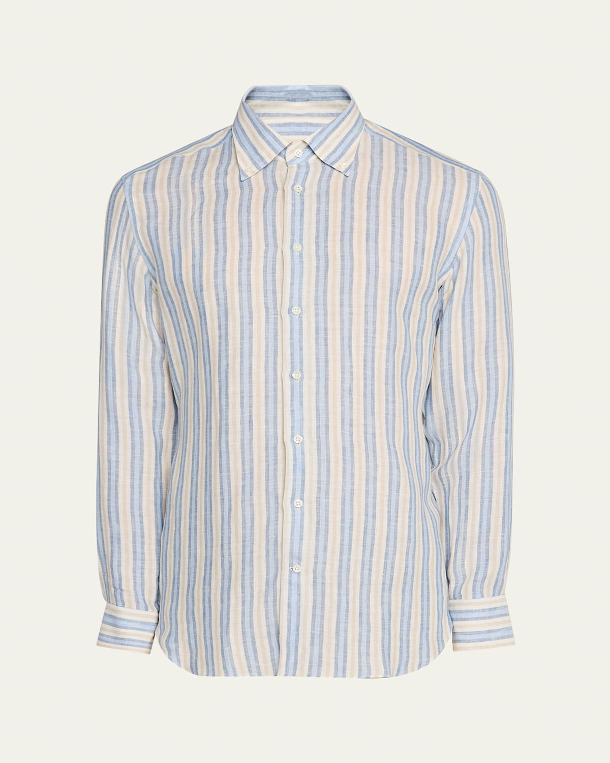 Men's Cotton Multi-Stripe Sport Shirt