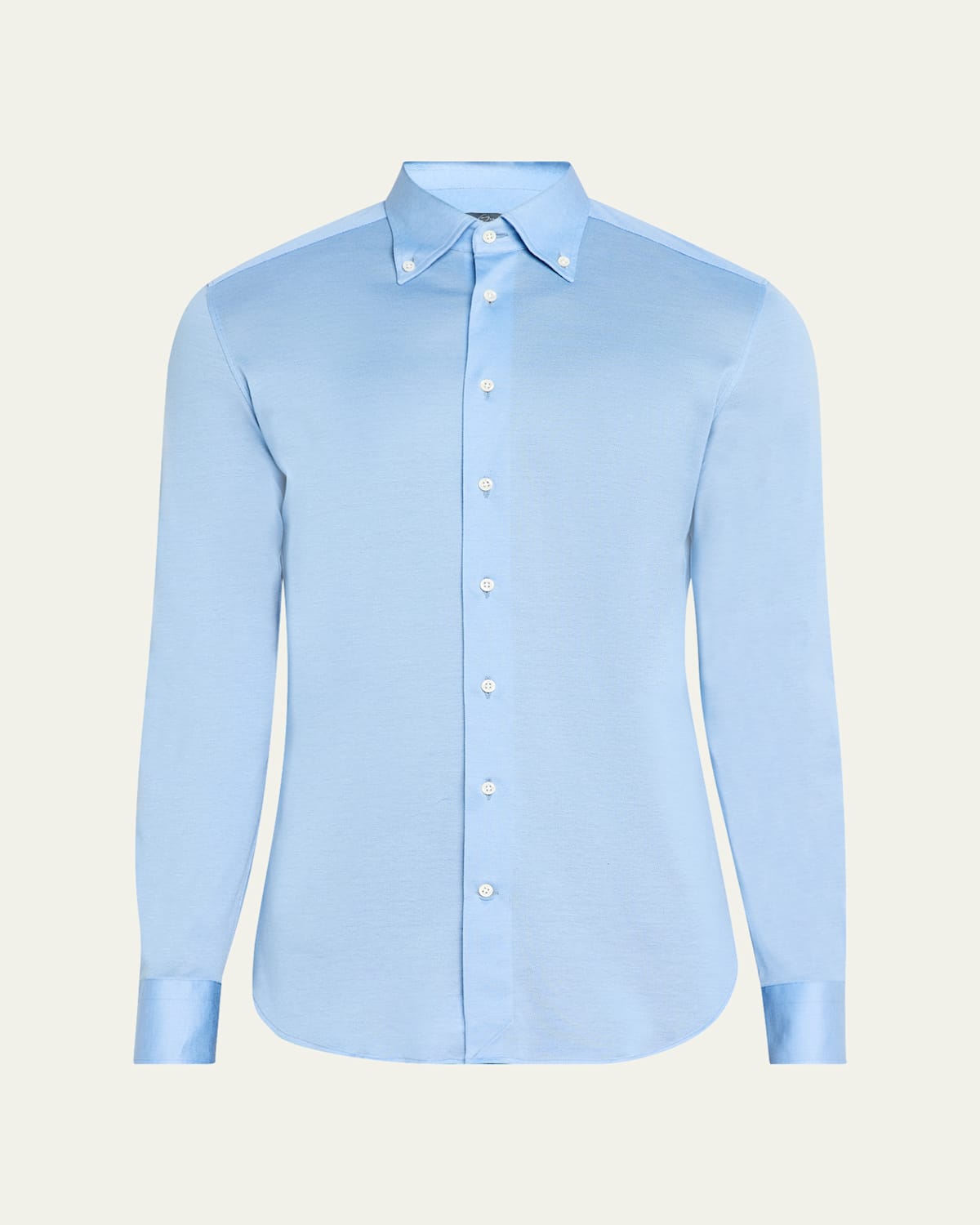 Men's Button-Collar Pique Jersey Sport Shirt