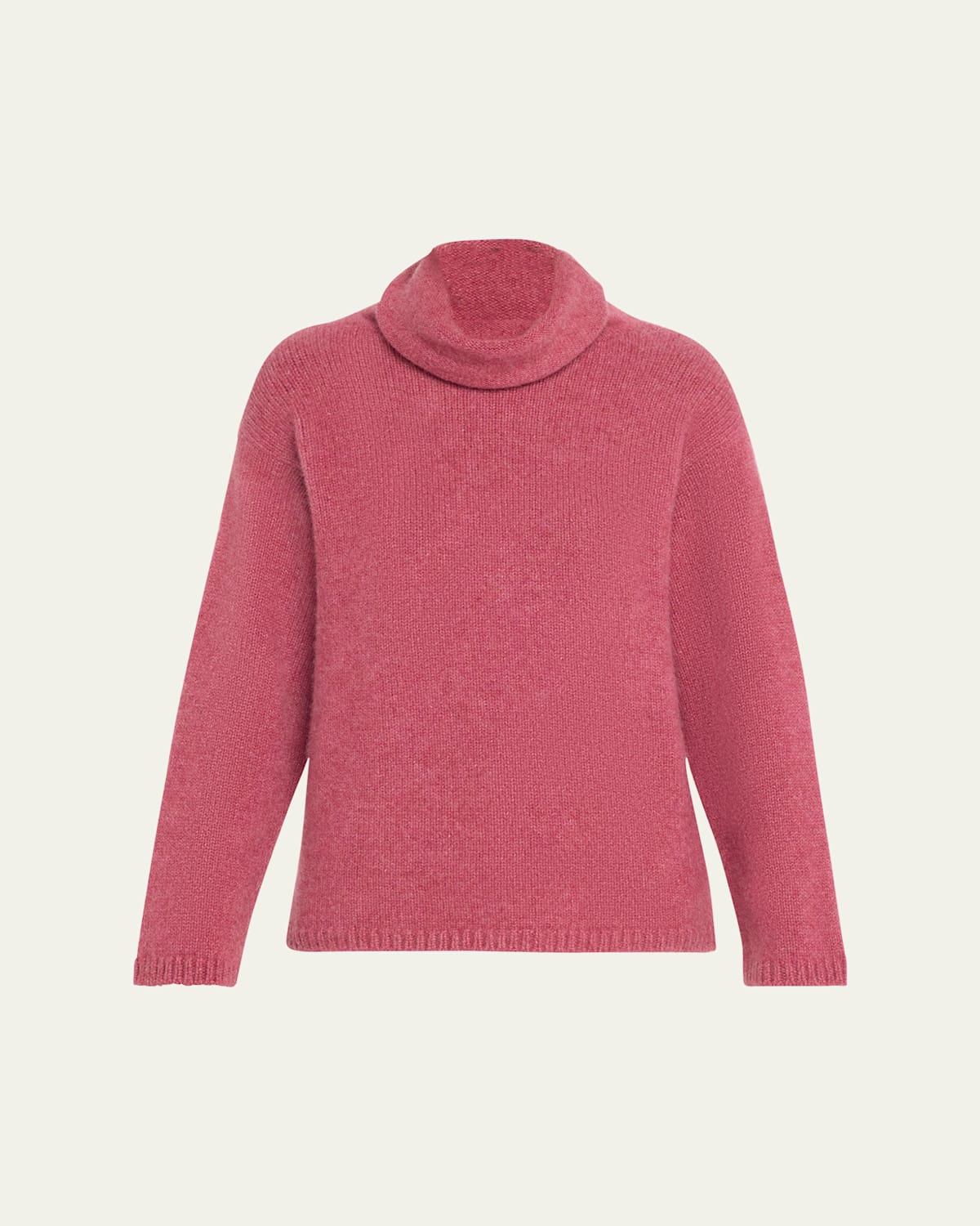 THE ELDER STATESMAN SLOUCHY TURTLENECK CASHMERE SWEATER 