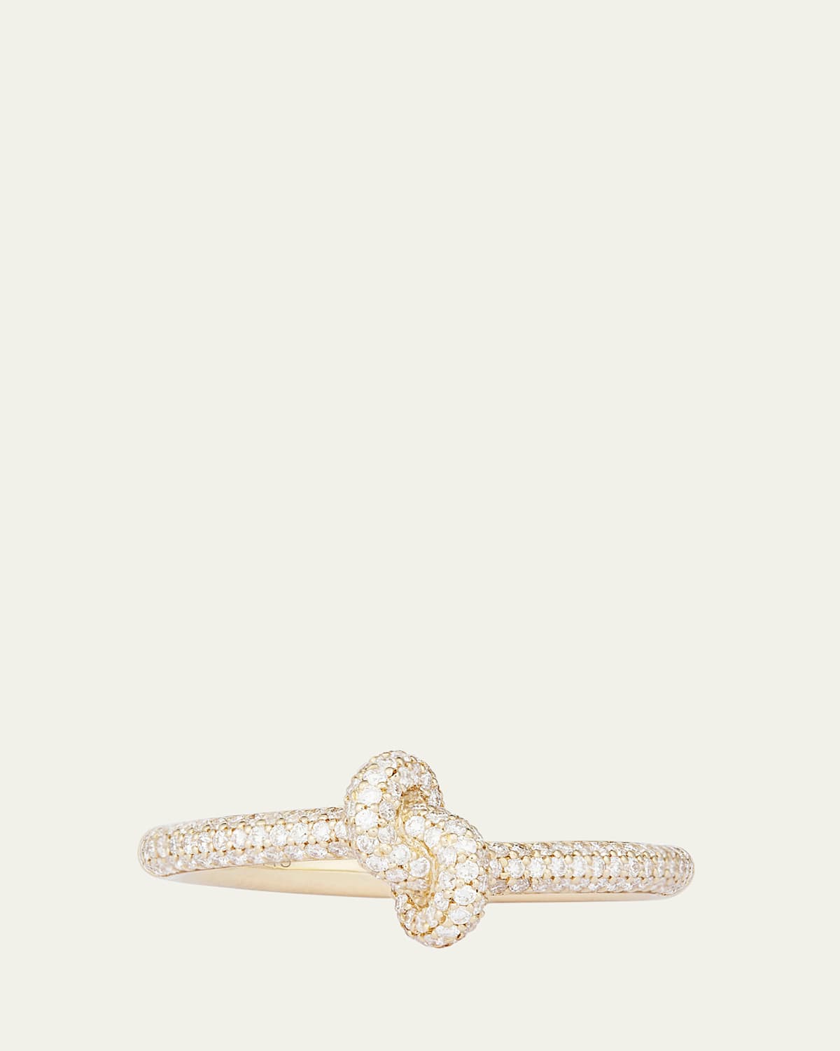 18K Yellow Gold The Legacy Knot Pave Ring, Mini