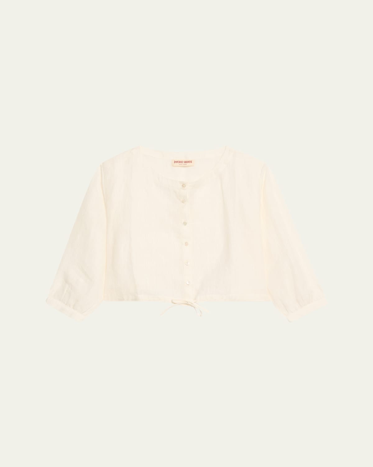 New Jinny Linen Crop BLouse