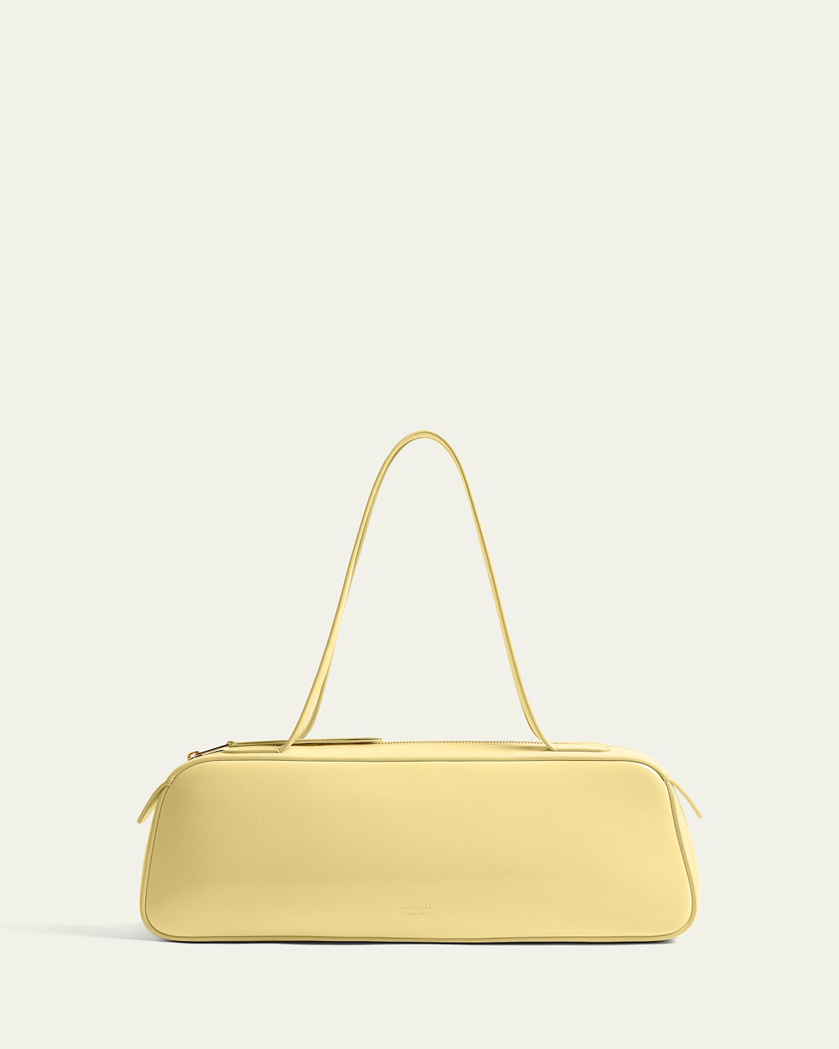 Khaite Simona Crackle Patent Leather Shoulder Bag In Yellow