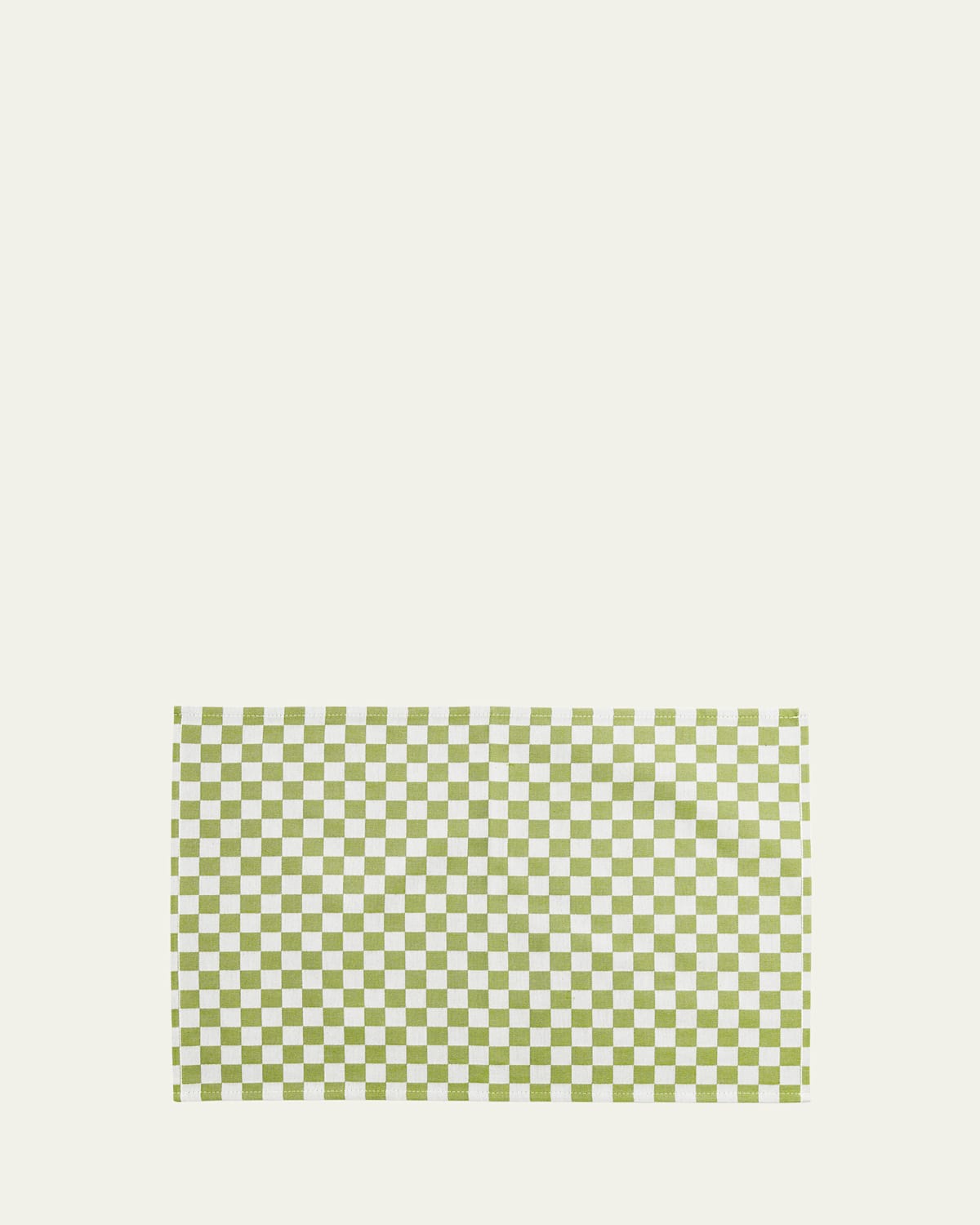 MACKENZIE-CHILDS GREEN CHECK PLACEMATS, SET OF 4 