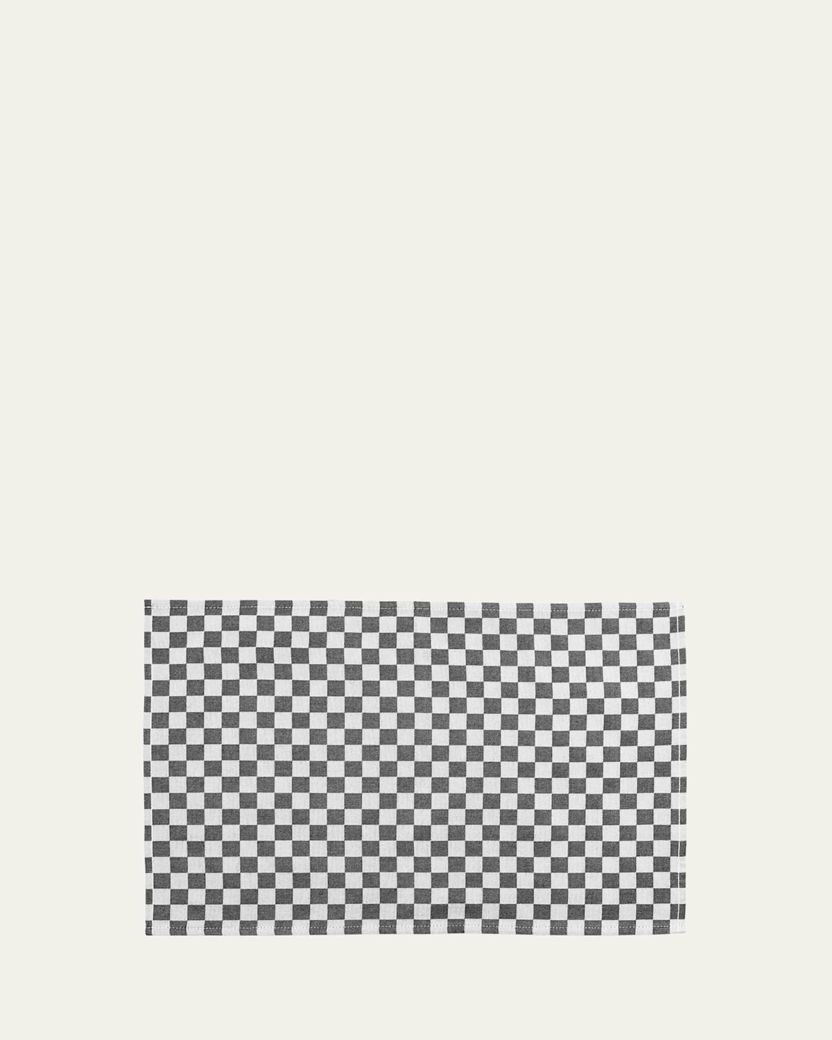 MACKENZIE-CHILDS BLACK CHECK PLACEMATS, SET OF 4 