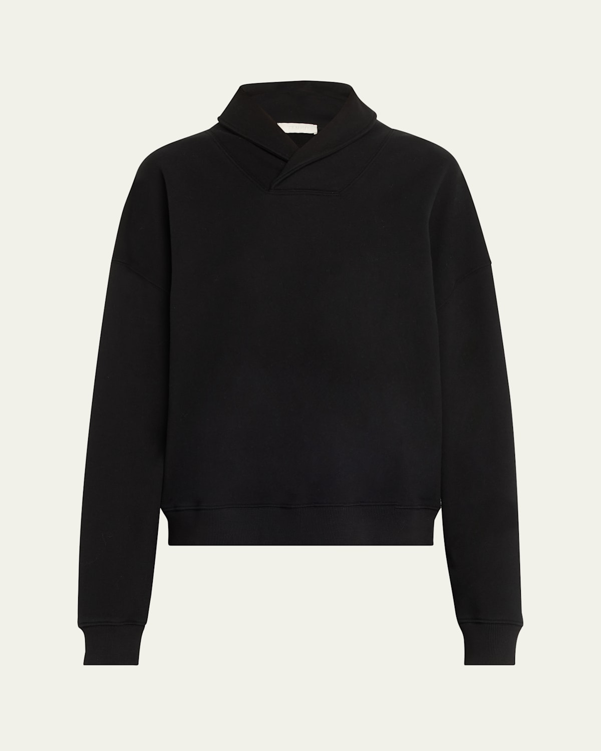 Wrap-Collar Sweatshirt