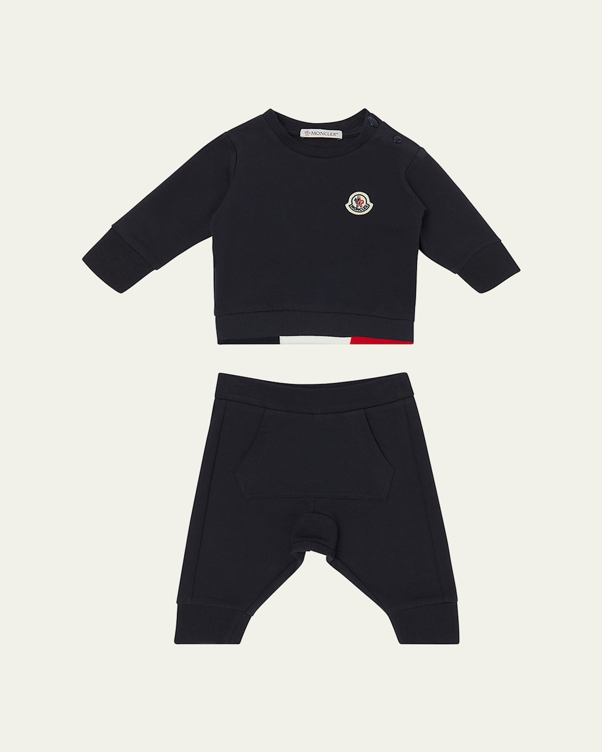 Moncler Two Pieces Suit In Black